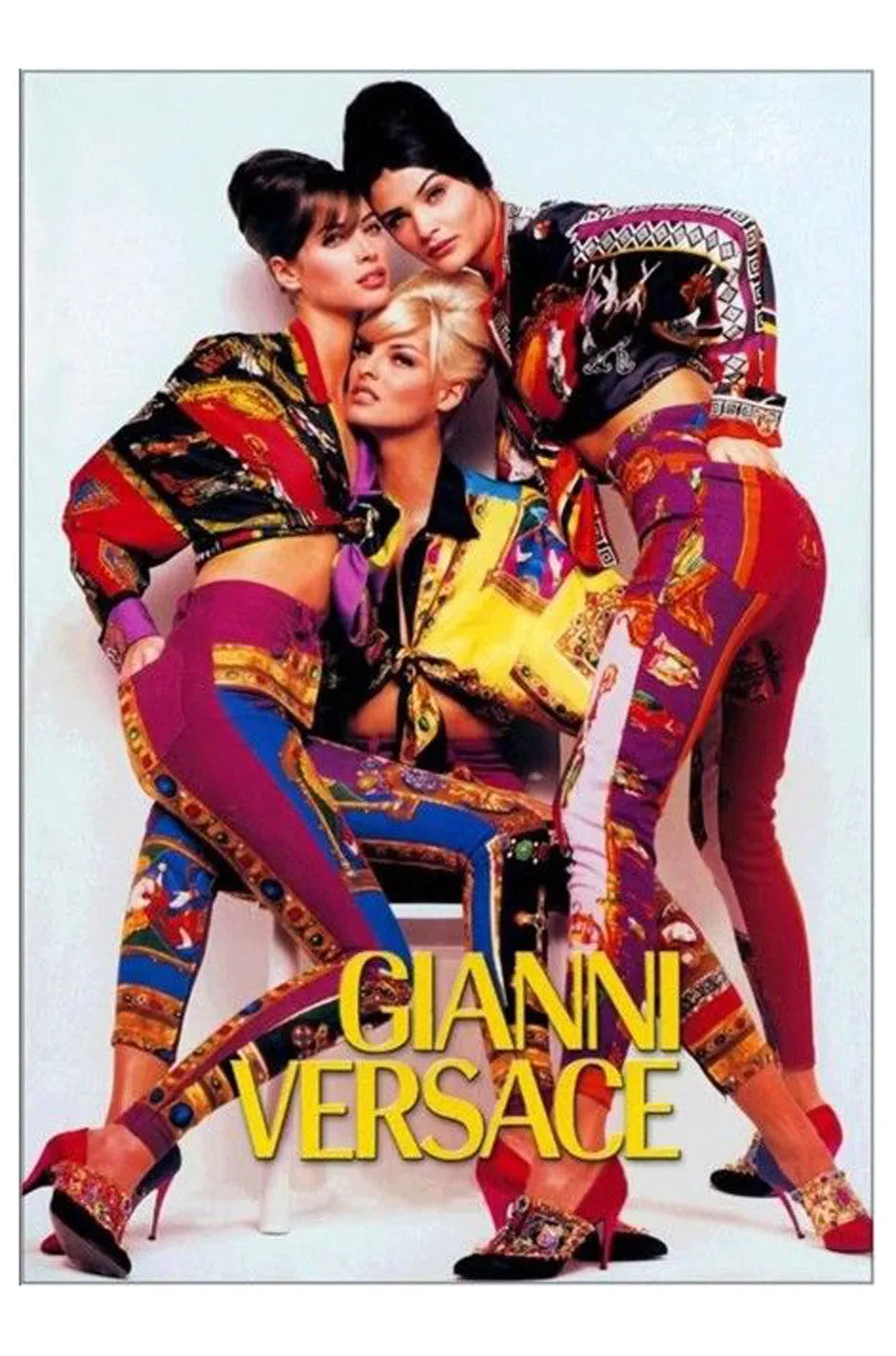1990s Floral Versace Jeans Couture Bodysuit & Tights