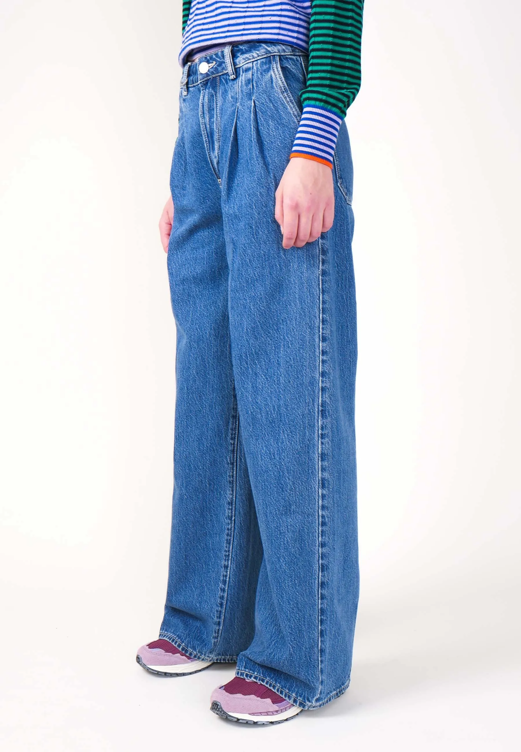 Basquiat Minimalist Jean - Mid Indigo
