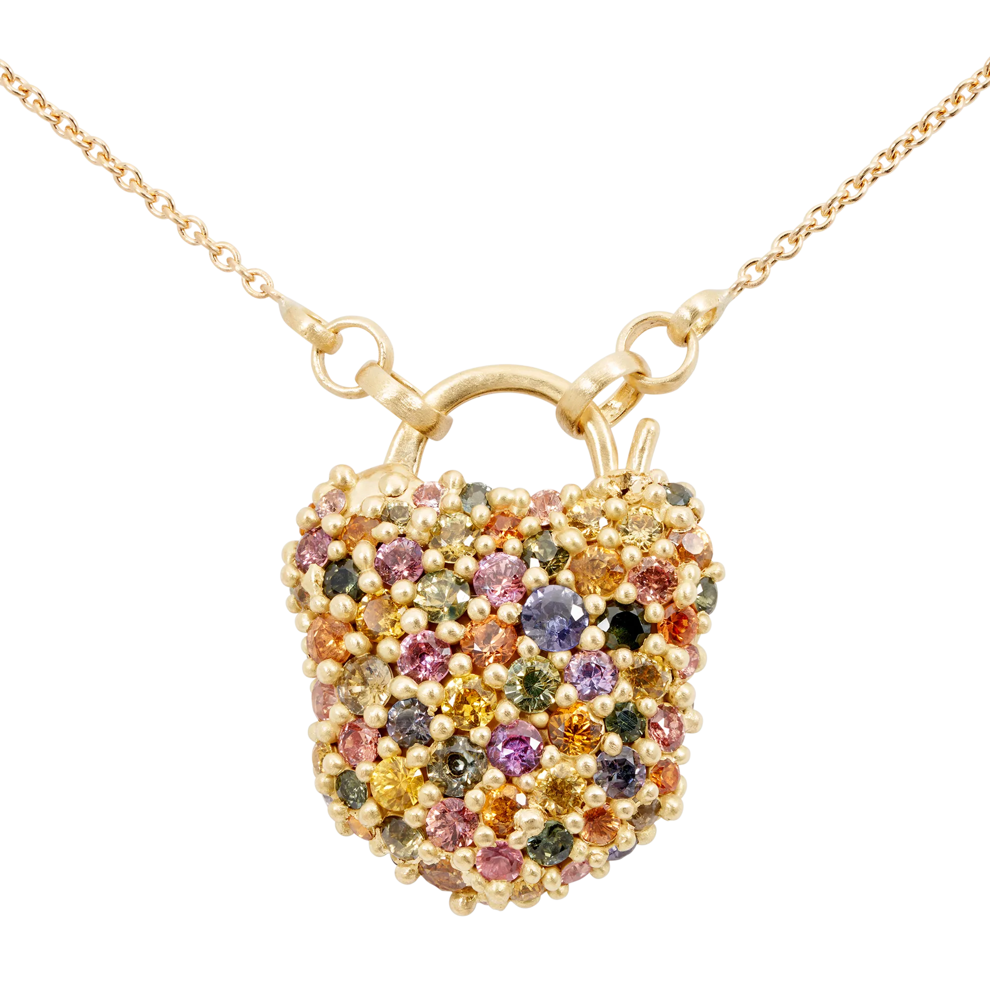 Blossom Crush River Dornano Padlock Necklace - 11283