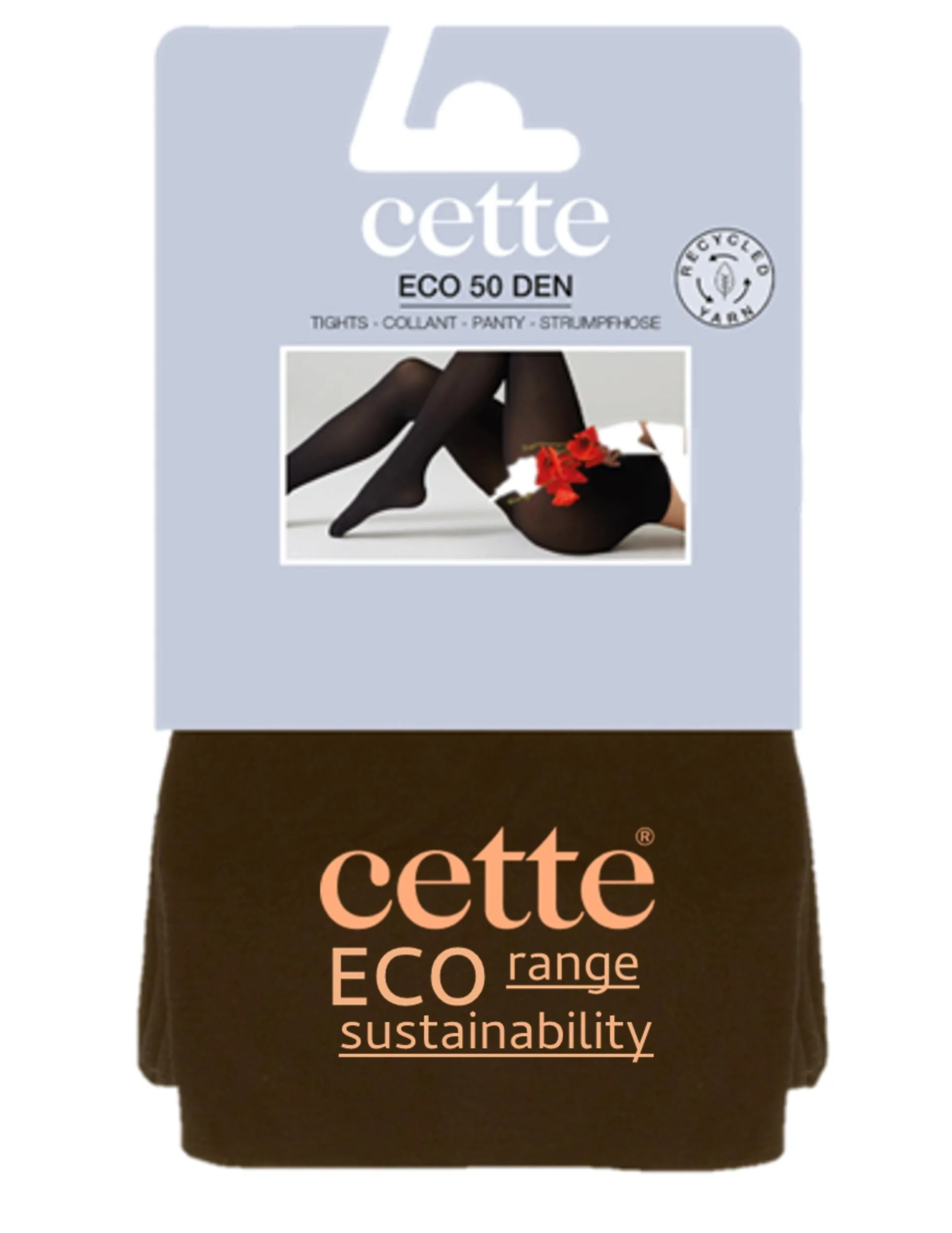 Cette ECO 50 Denier Plus Size Tights Walnut