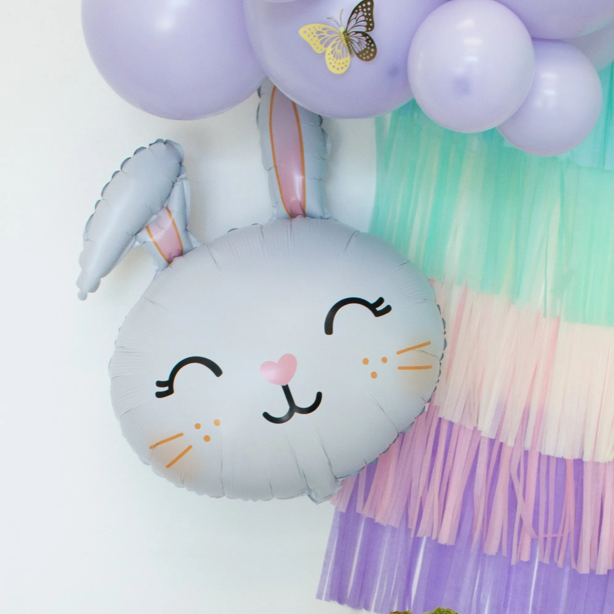 Cute Spring Bunny Pastel Balloon Bouquet (11 Pack)