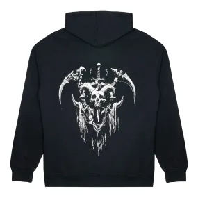 Diablo IV Necromancer Sigil Black Zip-Up Hoodie