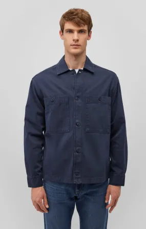 DOUBLE POCKET BUTTON-UP SHIRT IN INDIA INK