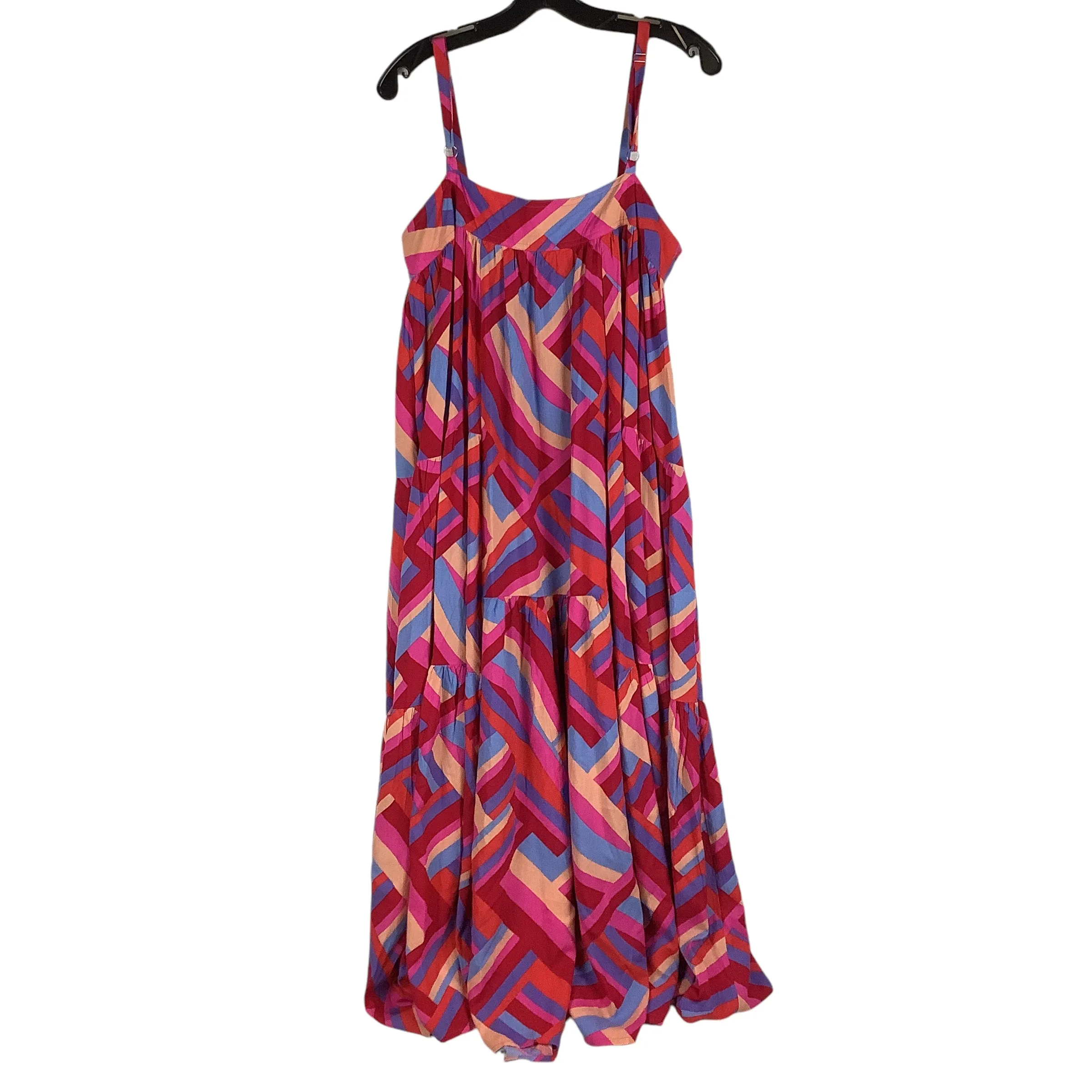 Dress Casual Maxi By Clothes Mentor In Multi-colored, Size: L