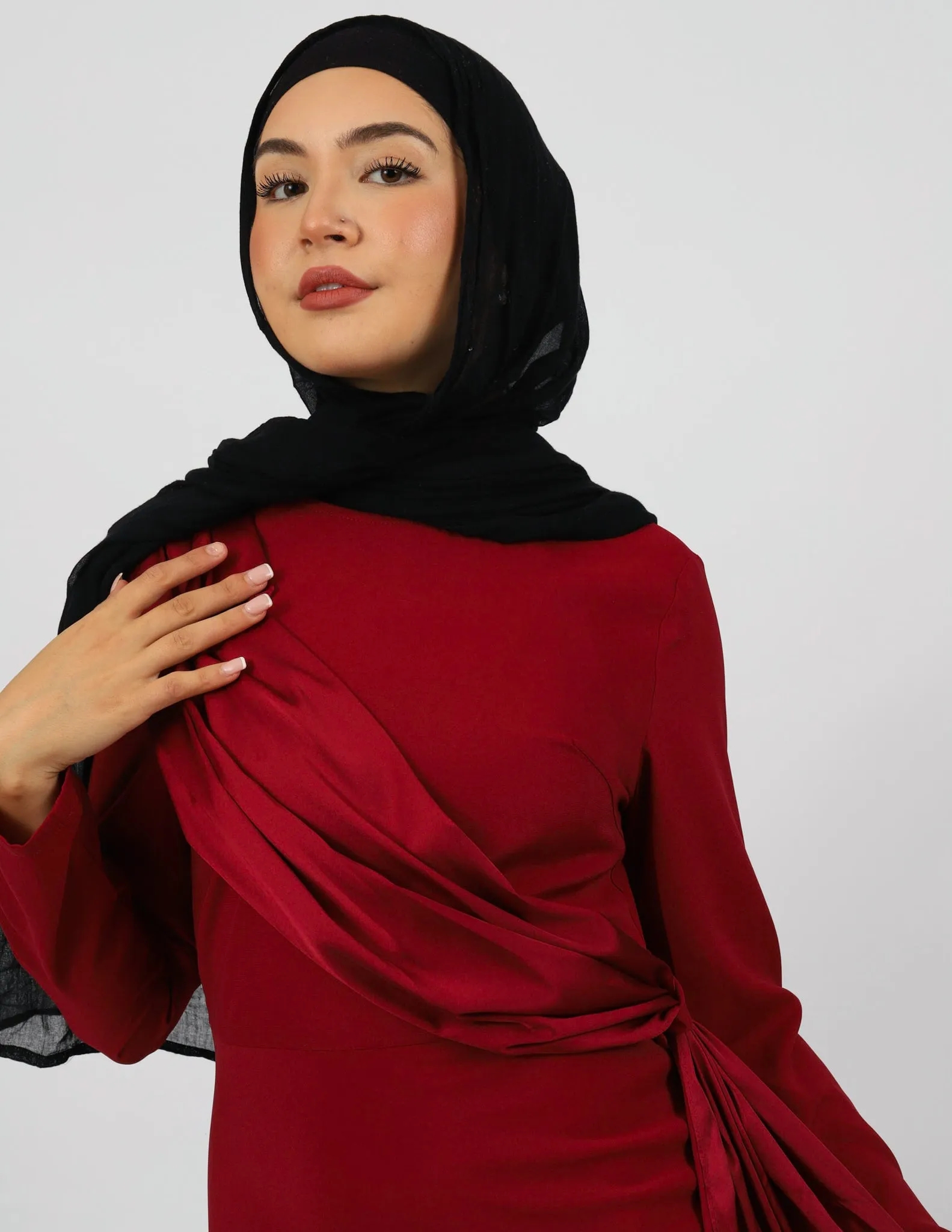 Escape Kalina Satin Drape Dress