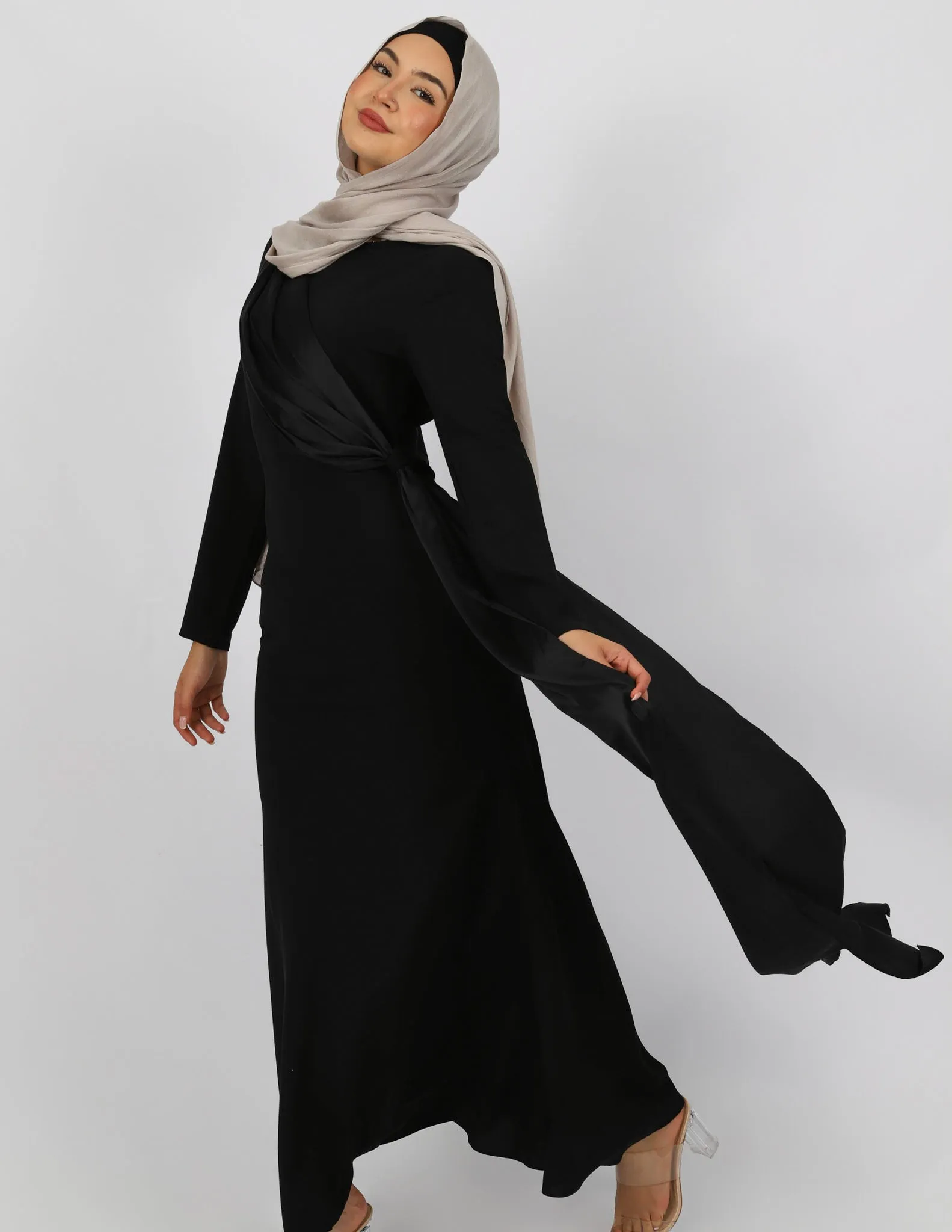 Escape Kalina Satin Drape Dress