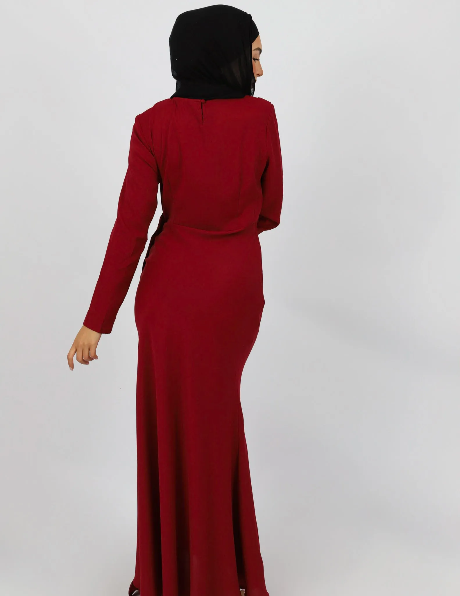 Escape Kalina Satin Drape Dress