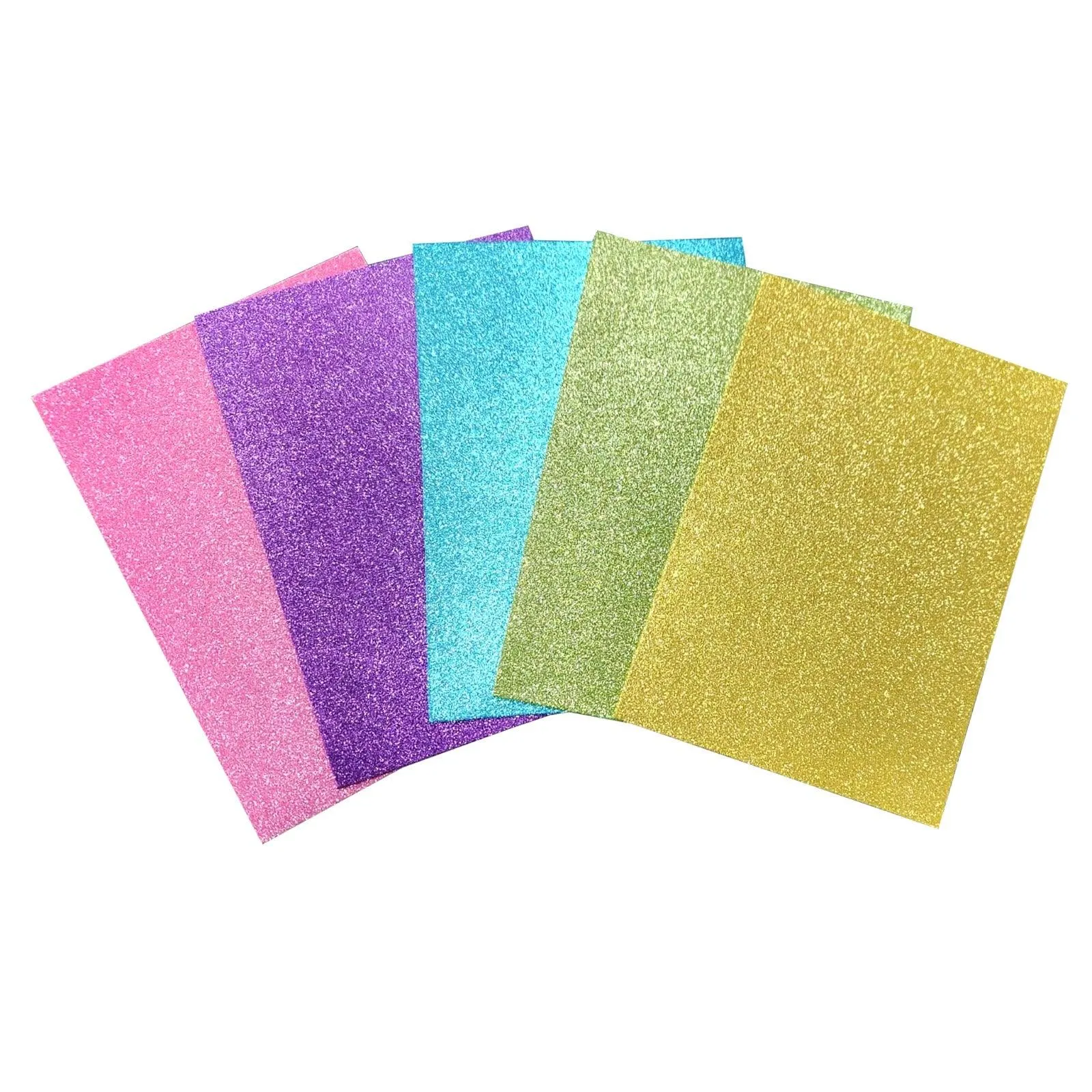 EVA Foam Glitter Pack Pastels Colors 5 Sheets