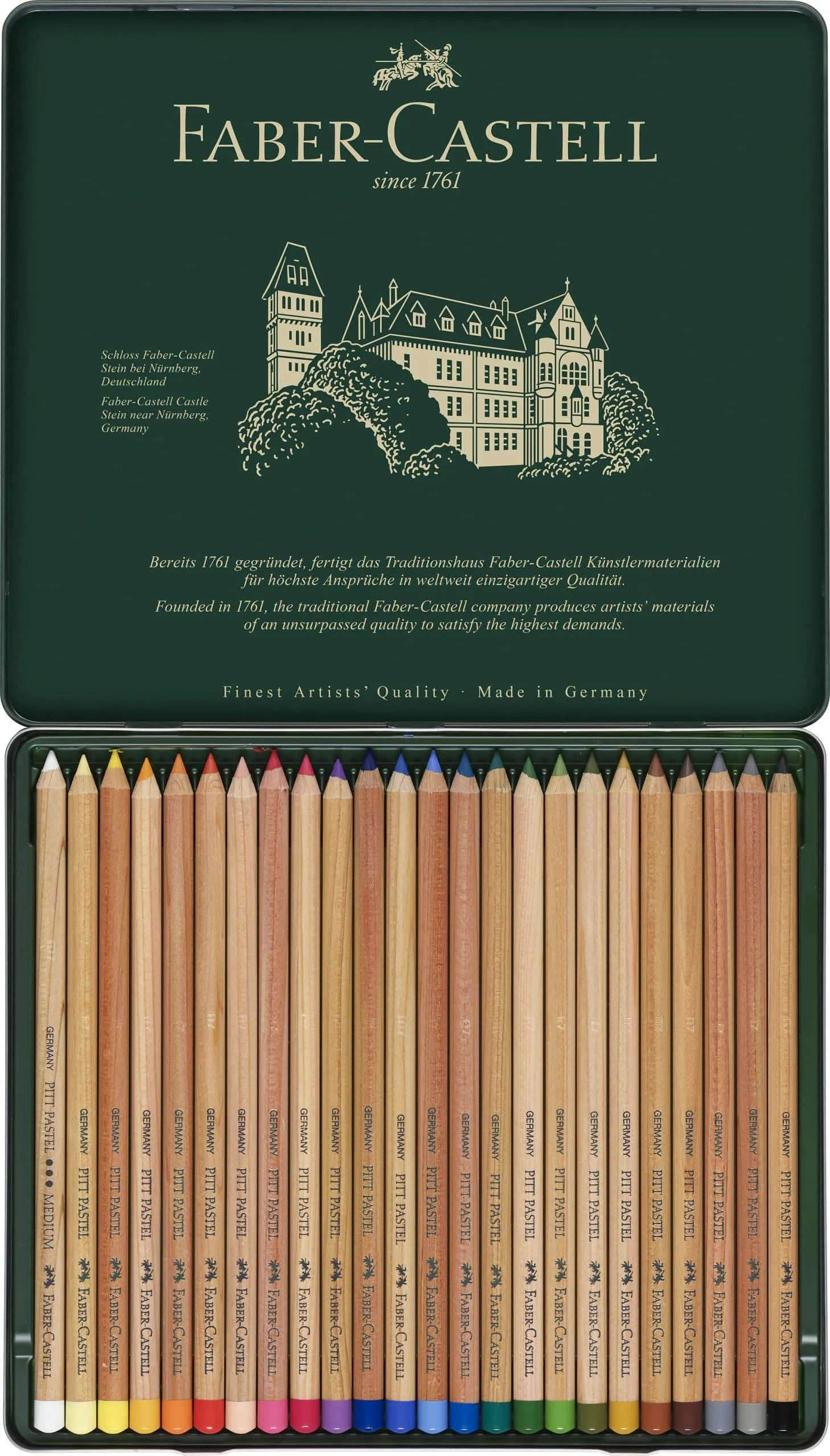 Faber-Castell Color Pencil Pitt Pastel Tin of 24