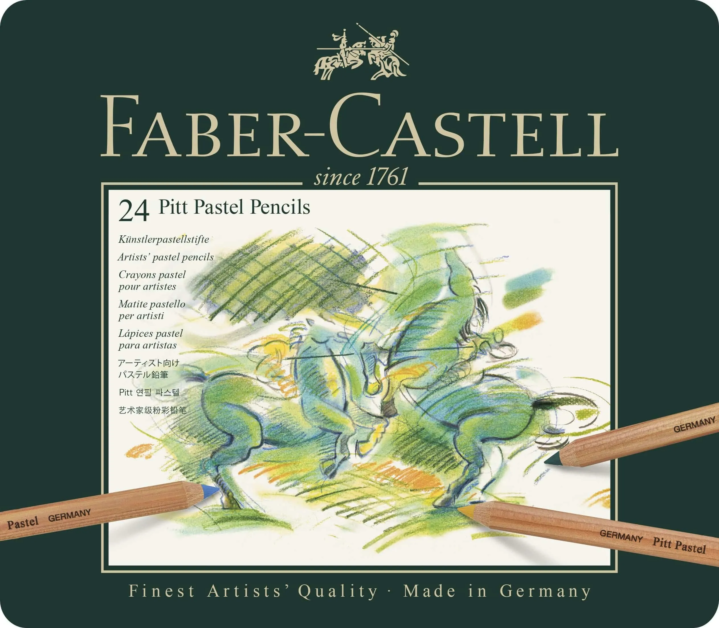 Faber-Castell Color Pencil Pitt Pastel Tin of 24