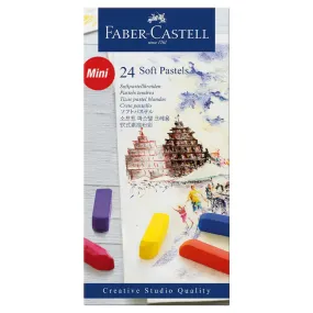 Faber Castell Mini Soft pastels, cardboard wallet of 24