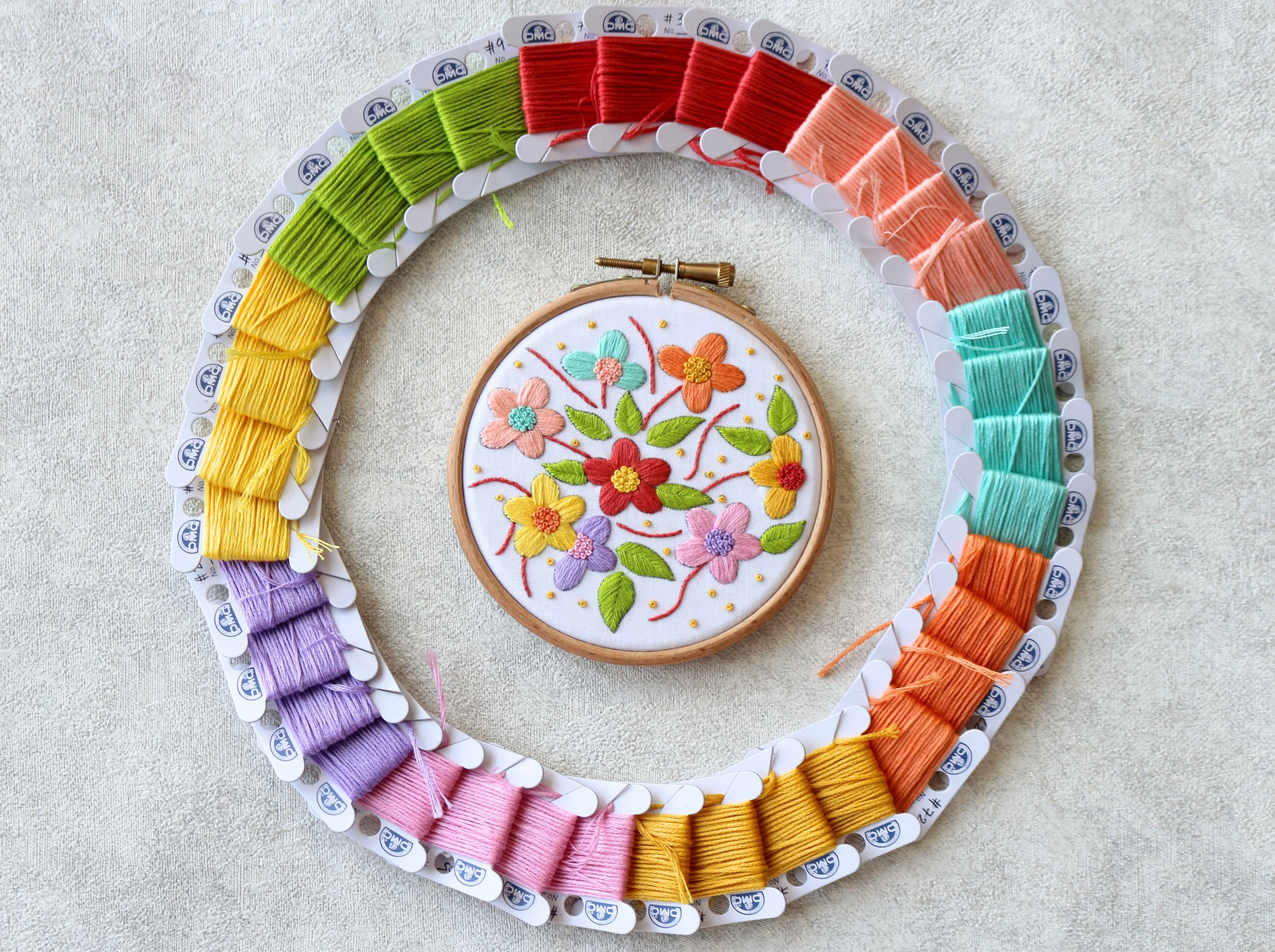 Floral Embroidery Kit
