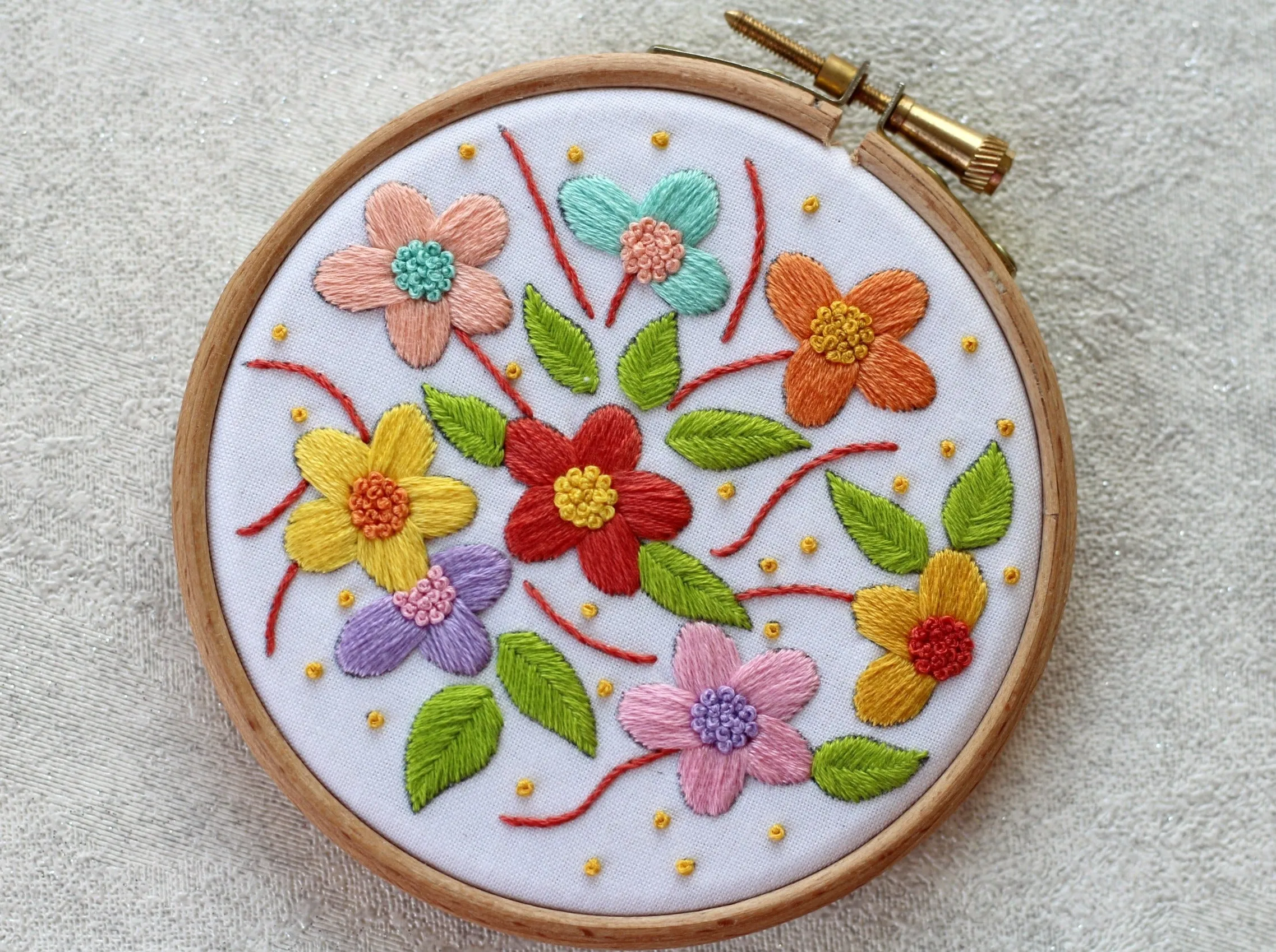 Floral Embroidery Kit