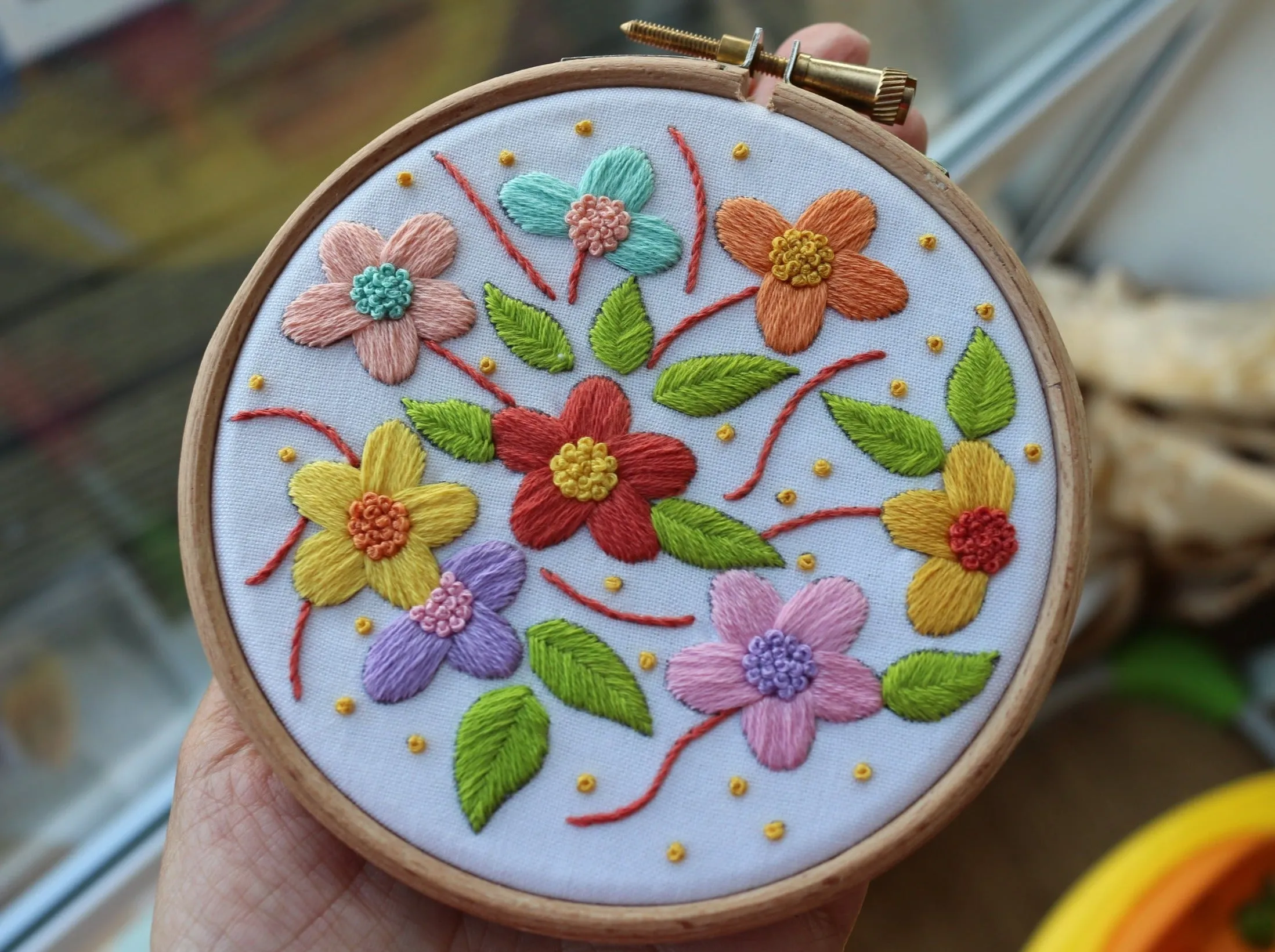 Floral Embroidery Kit