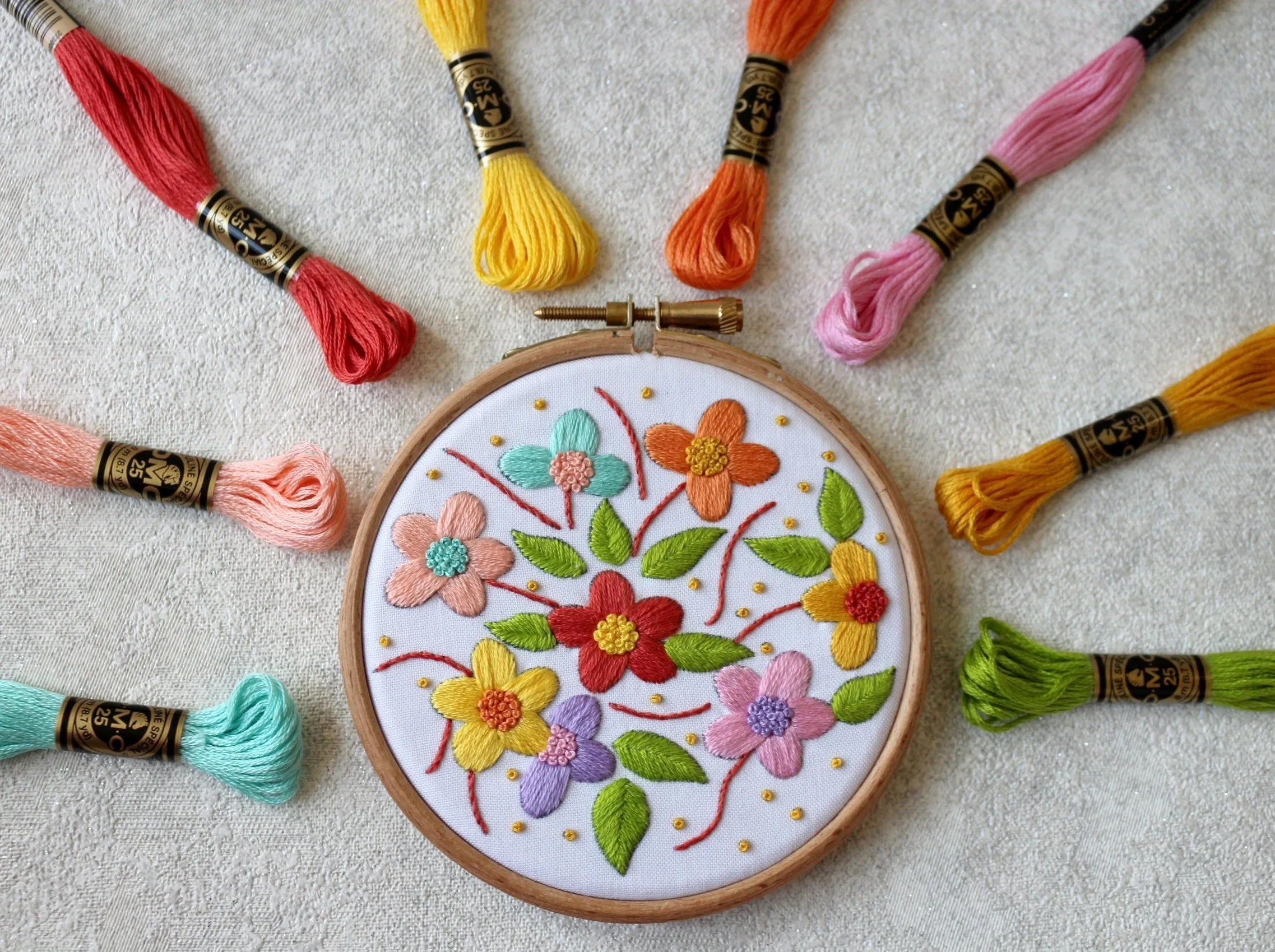 Floral Embroidery Kit