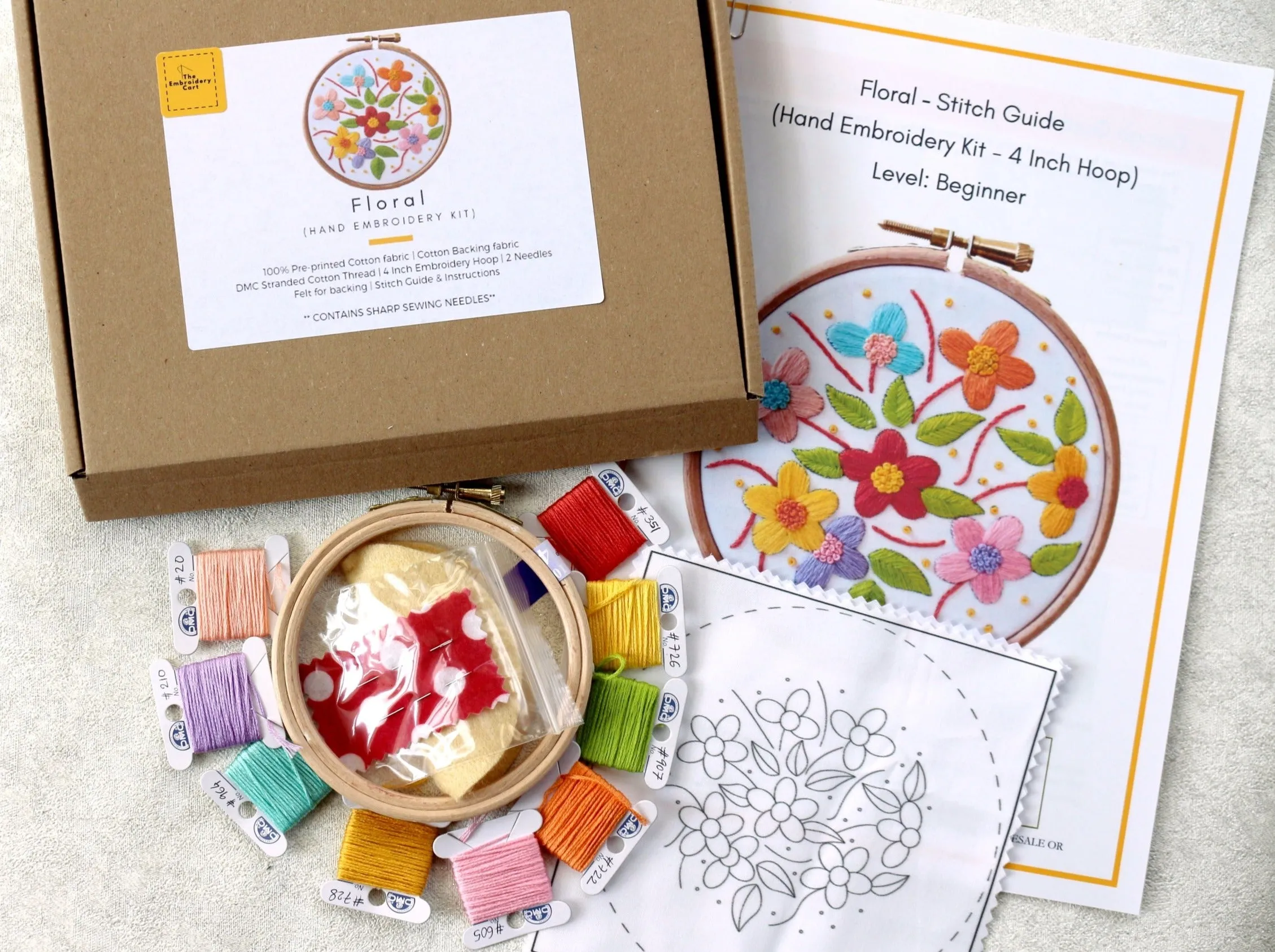 Floral Embroidery Kit