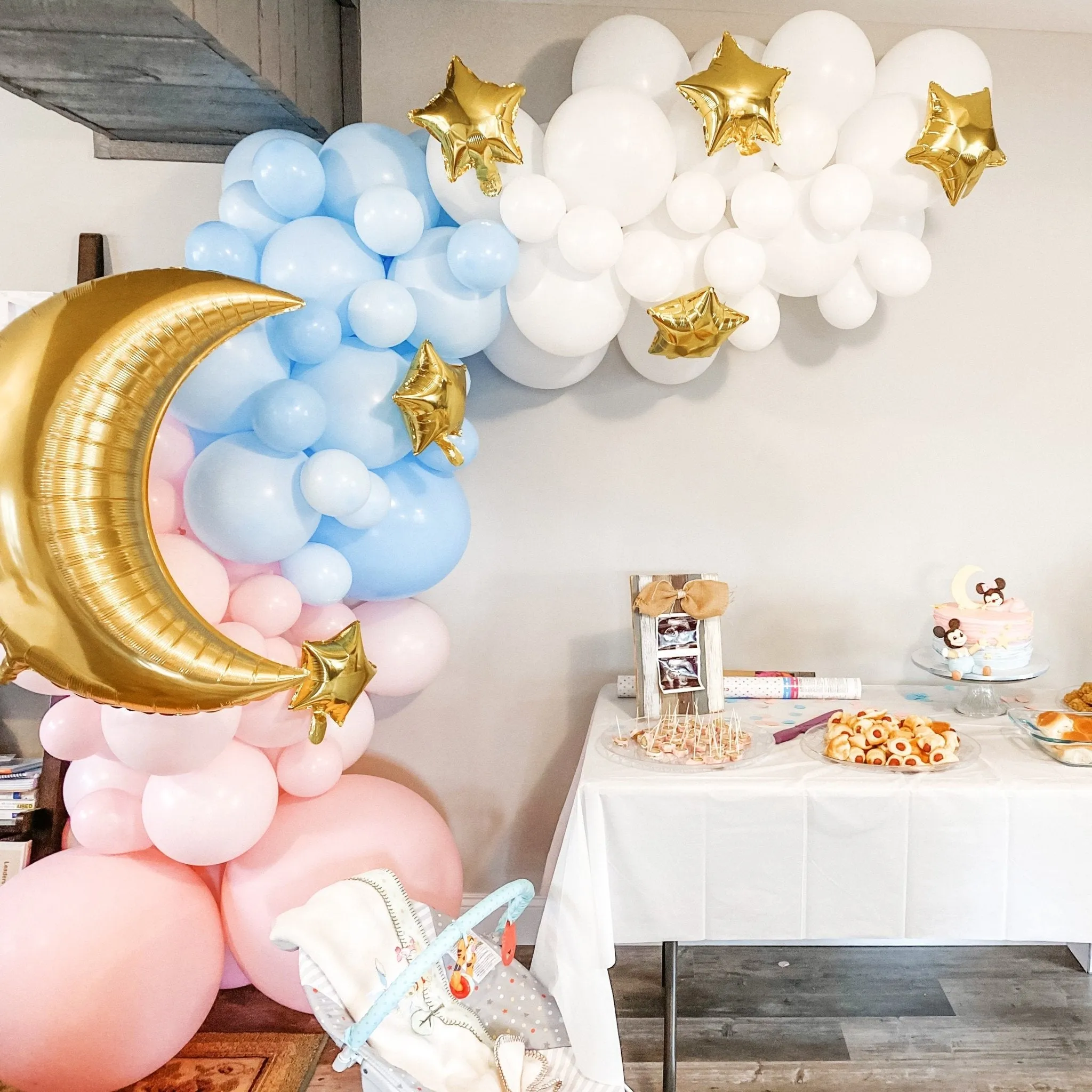 Gender Reveal Balloon Arch - Pastel Balloon Garland Kit