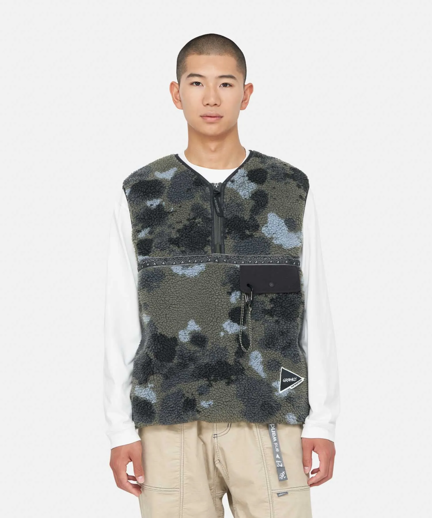 Gramicci x and wander JQ Tape Fleece Vest