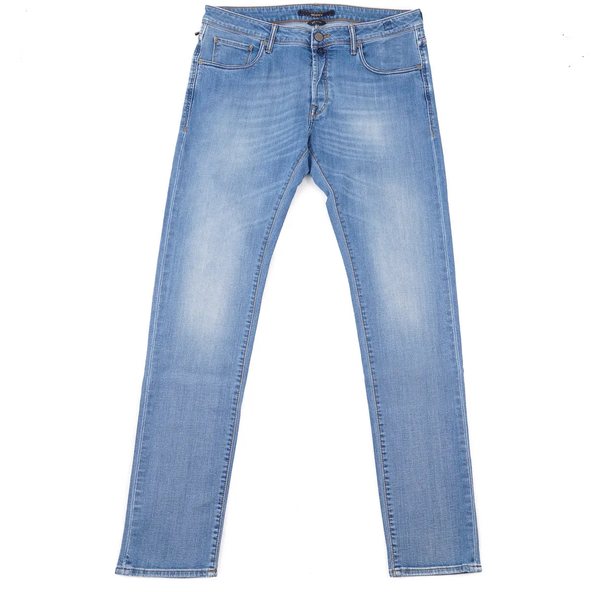 Incotex Slim-Fit Light Blue Denim Jeans