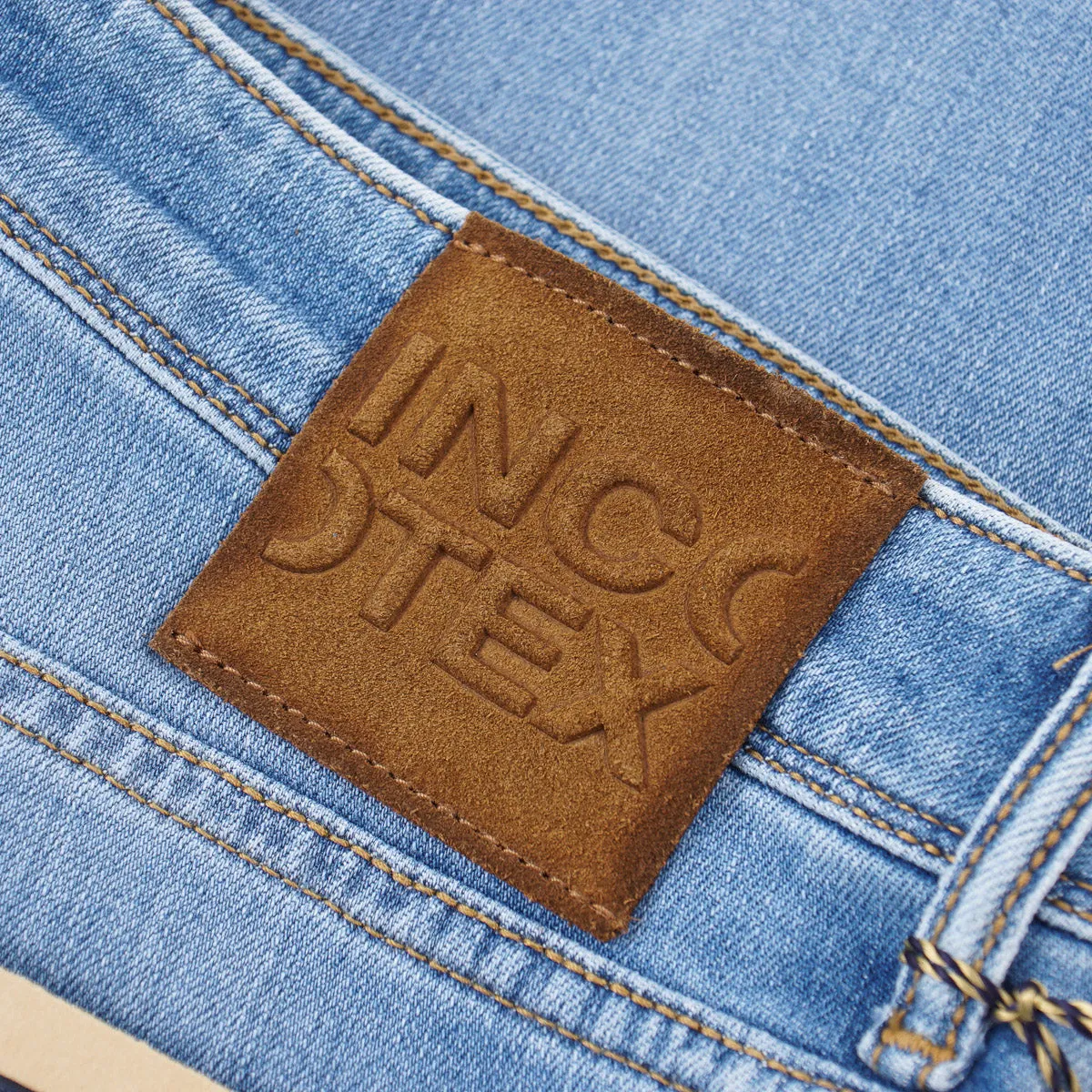 Incotex Slim-Fit Light Blue Denim Jeans