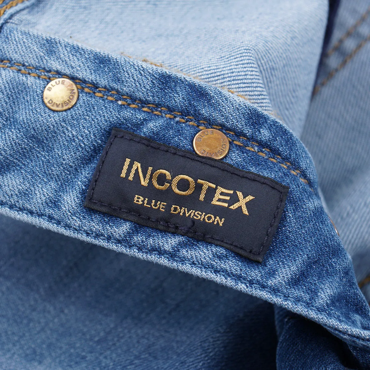Incotex Slim-Fit Light Blue Denim Jeans