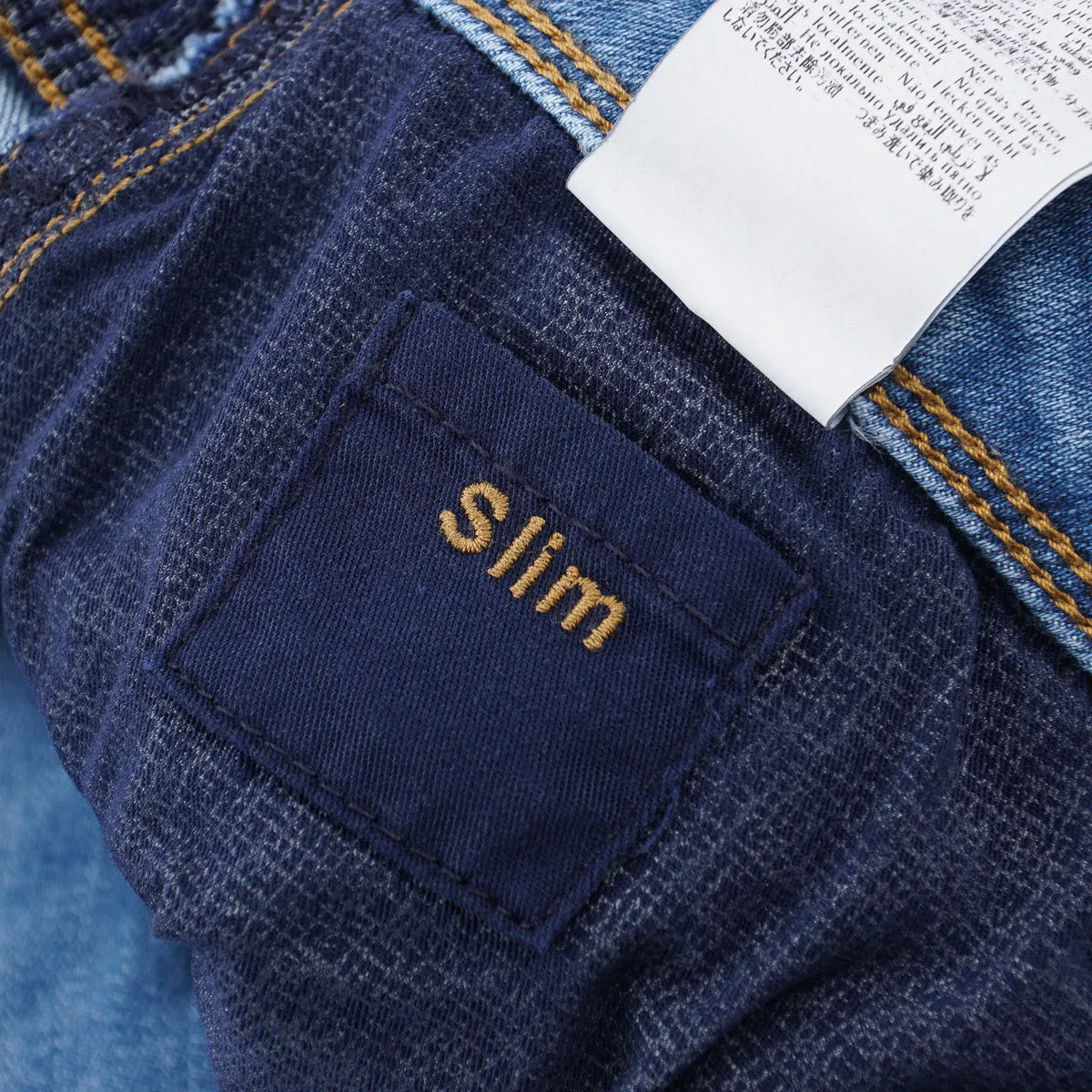 Incotex Slim-Fit Light Blue Denim Jeans