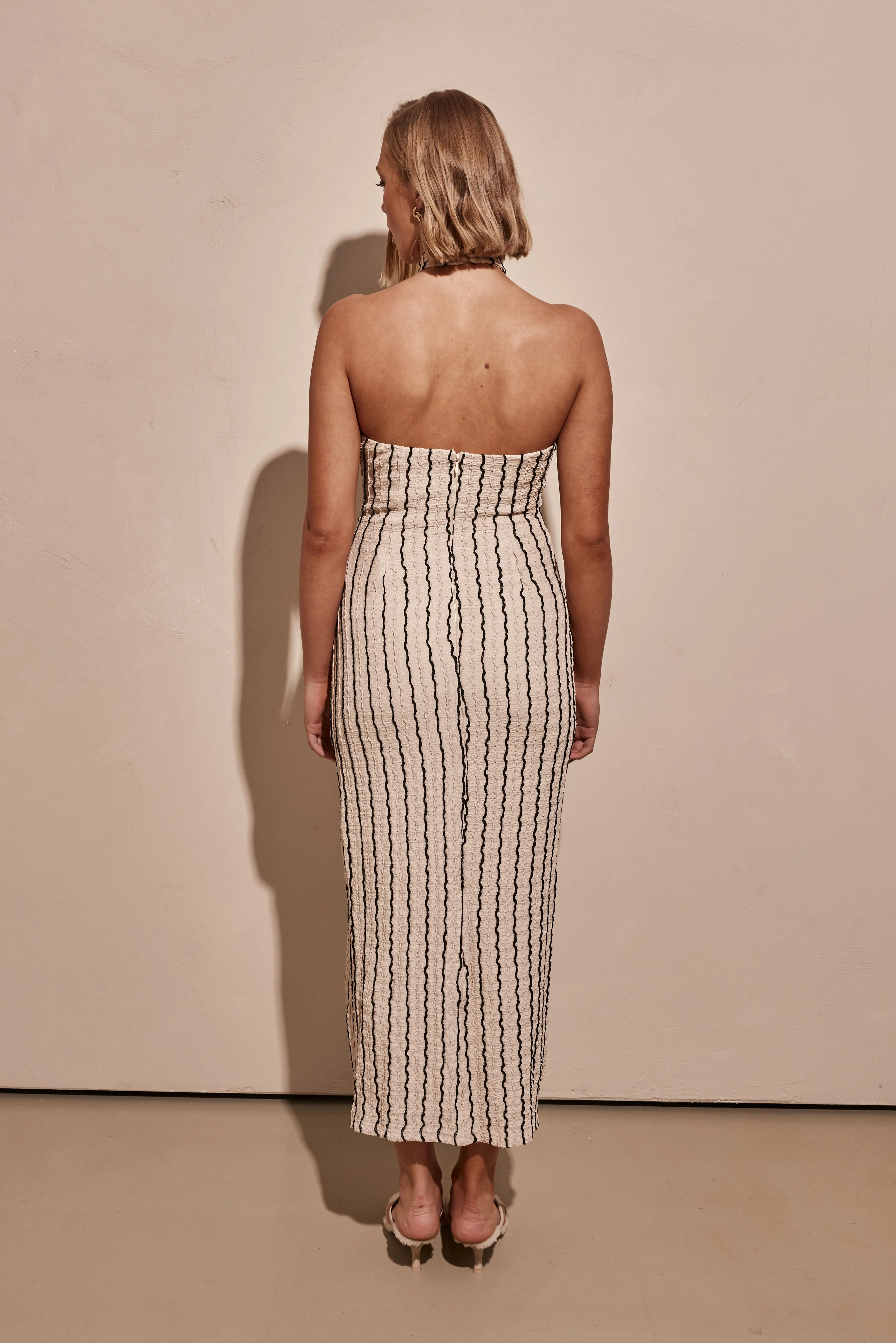 Ivetta Midi Dress (Beige)