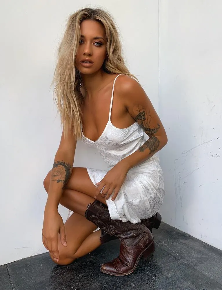 Little Lies Dress - White