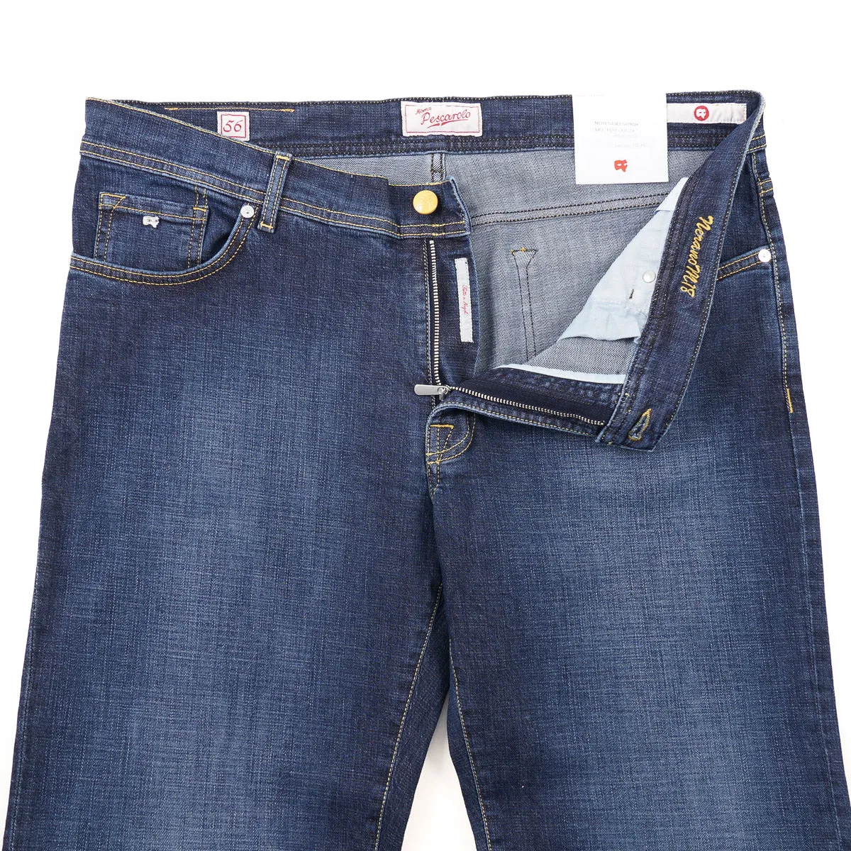 Marco Pescarolo Straight Fit Denim Jeans