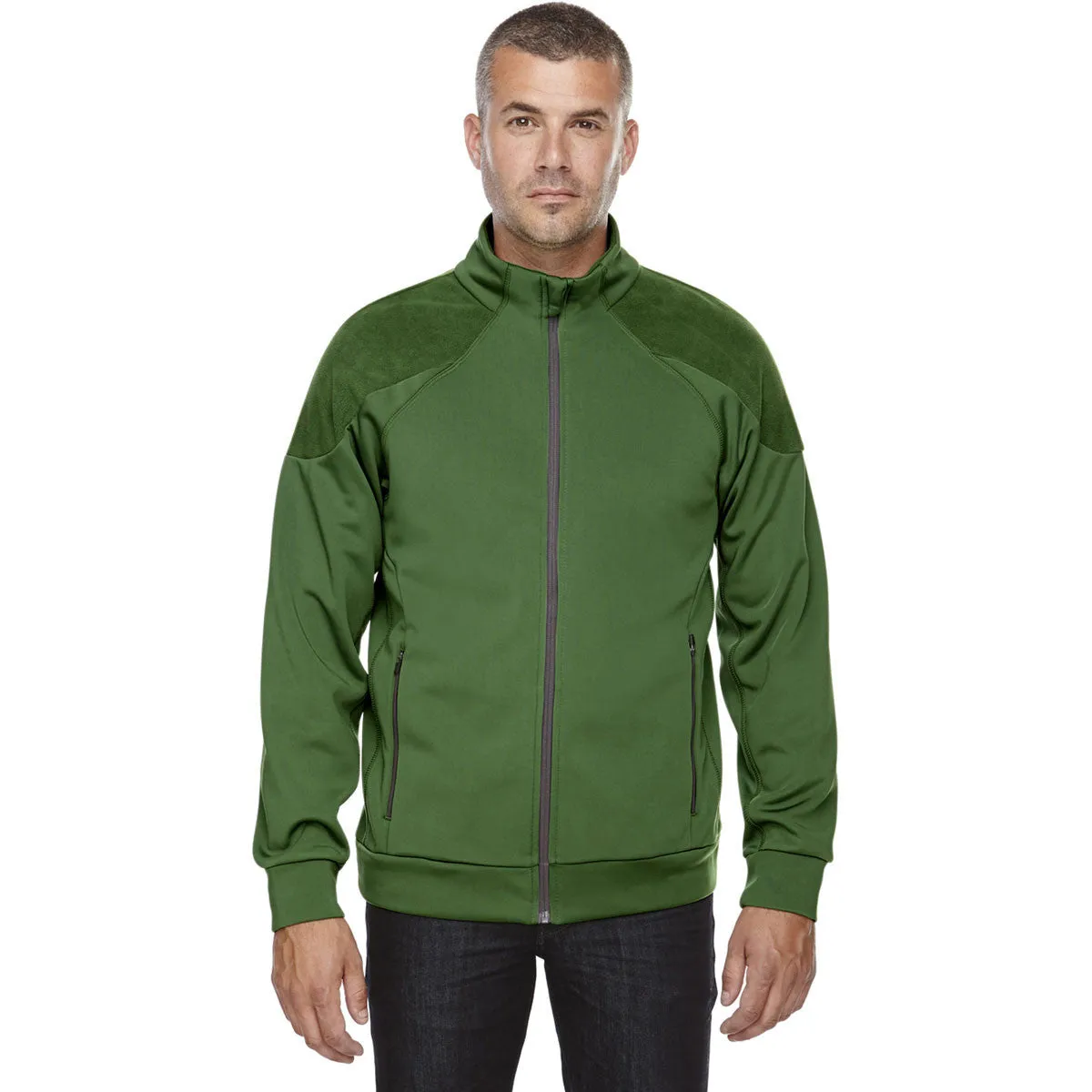 North End Men's Fern Evoke Bonded Fleece Jacket