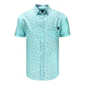 Overwatch Pachimari Blue Button-Up Shirt