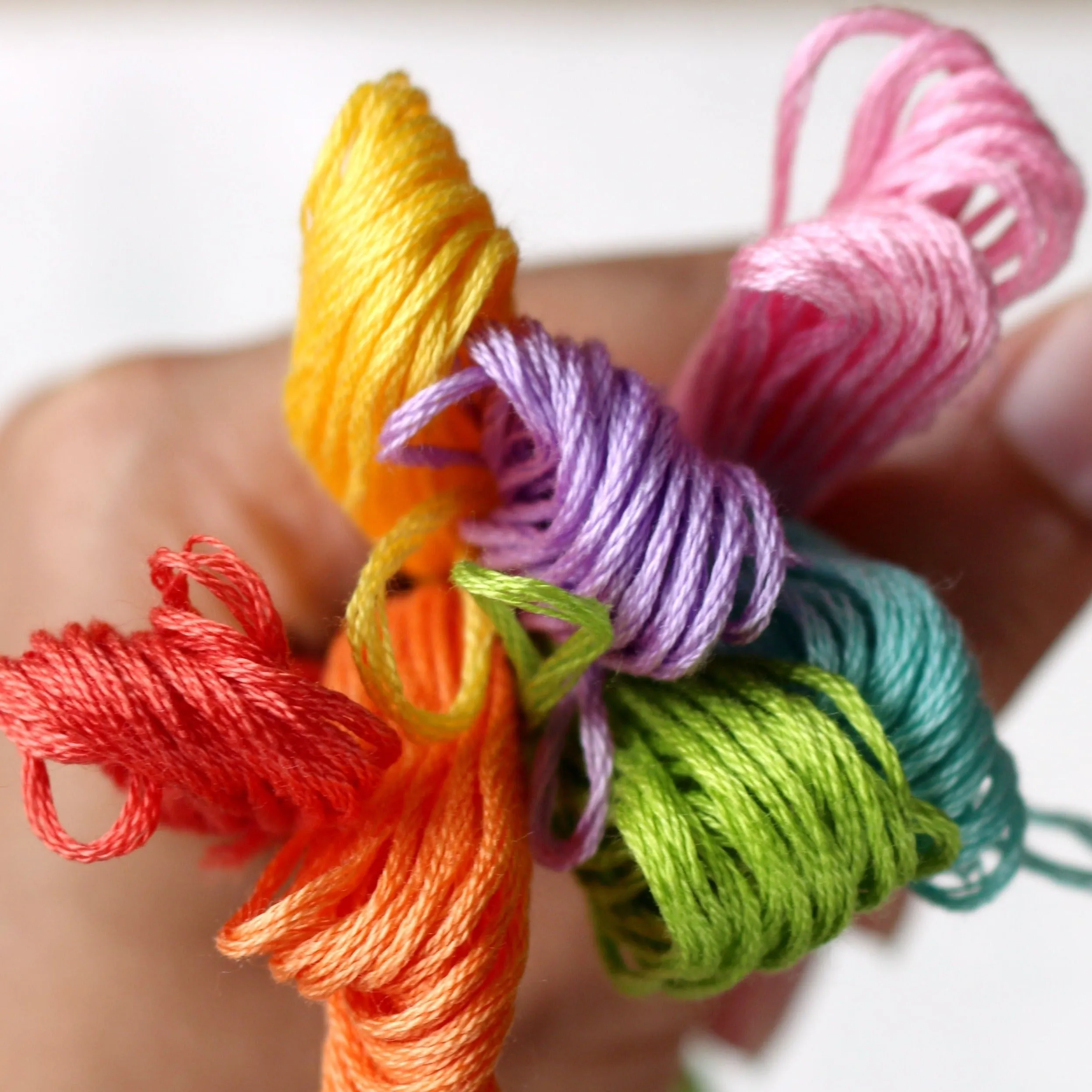 Pastel Colours - DMC Stranded Cotton Embroidery Thread (Pack of 7 threads)