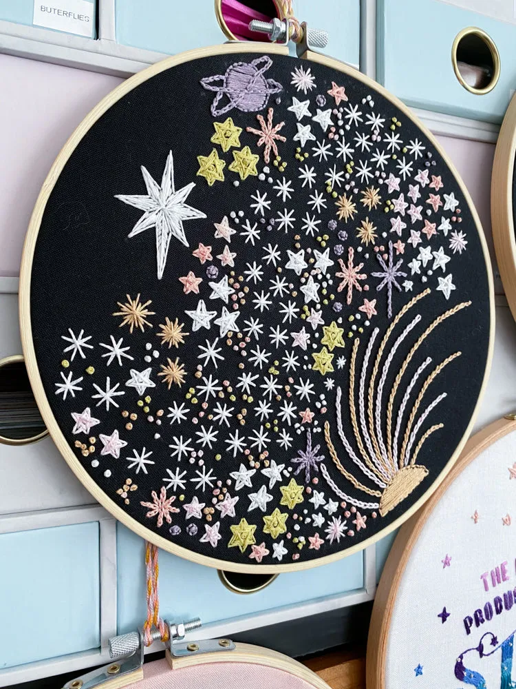 Pastel Skies Embroidery Pattern - Downloadable - Digital- PDF