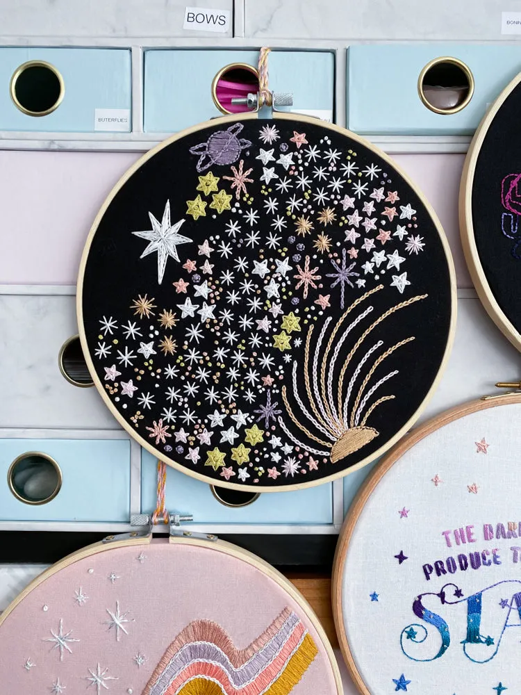 Pastel Skies Embroidery Pattern - Downloadable - Digital- PDF