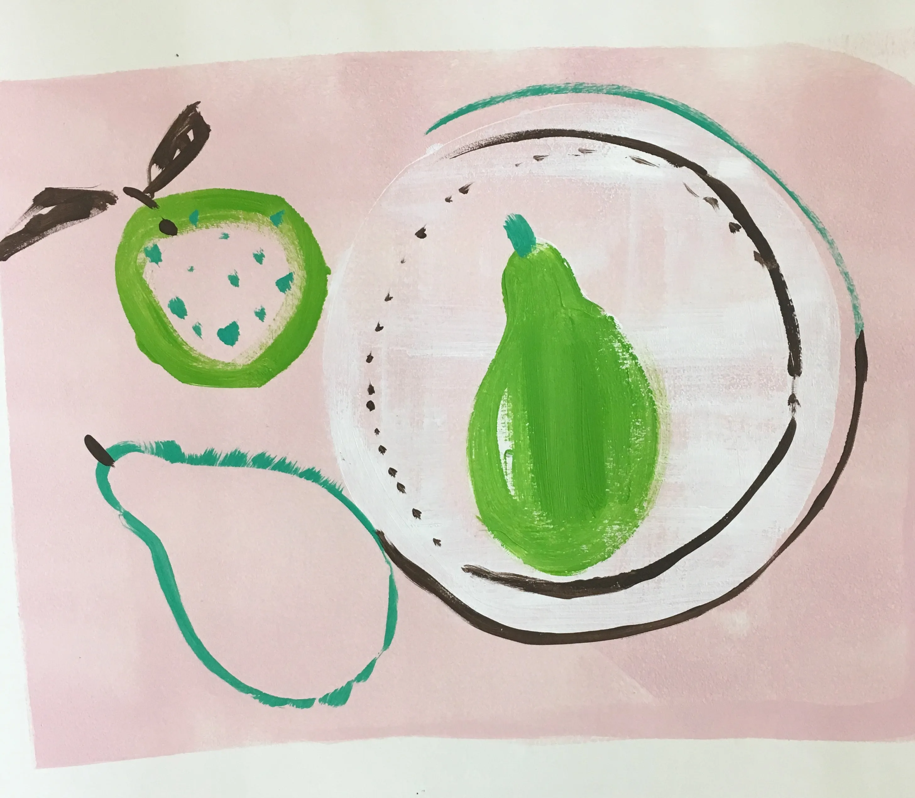 Pear On A Plate