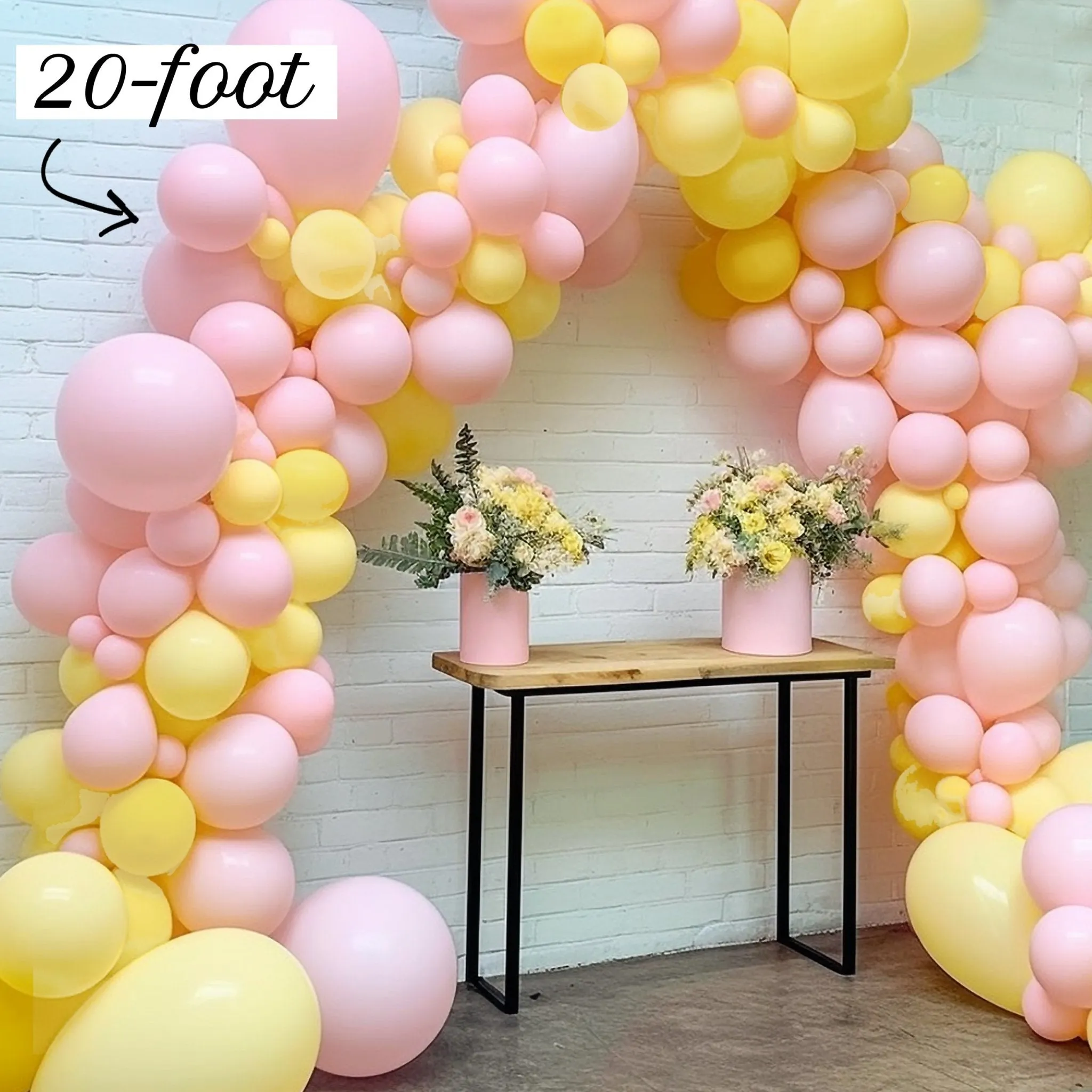 Pink Classic Pooh Balloon Arch - Balloon Garland Kit