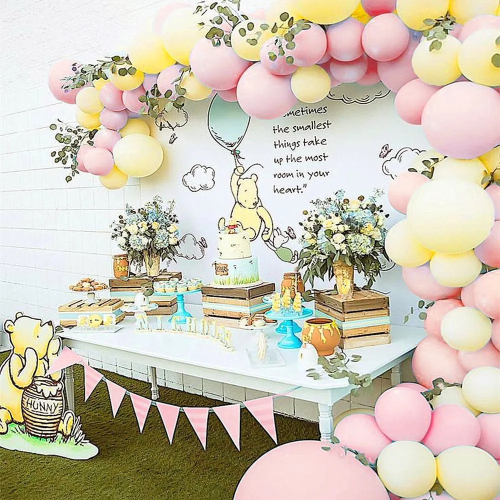 Pink Classic Pooh Balloon Arch - Balloon Garland Kit