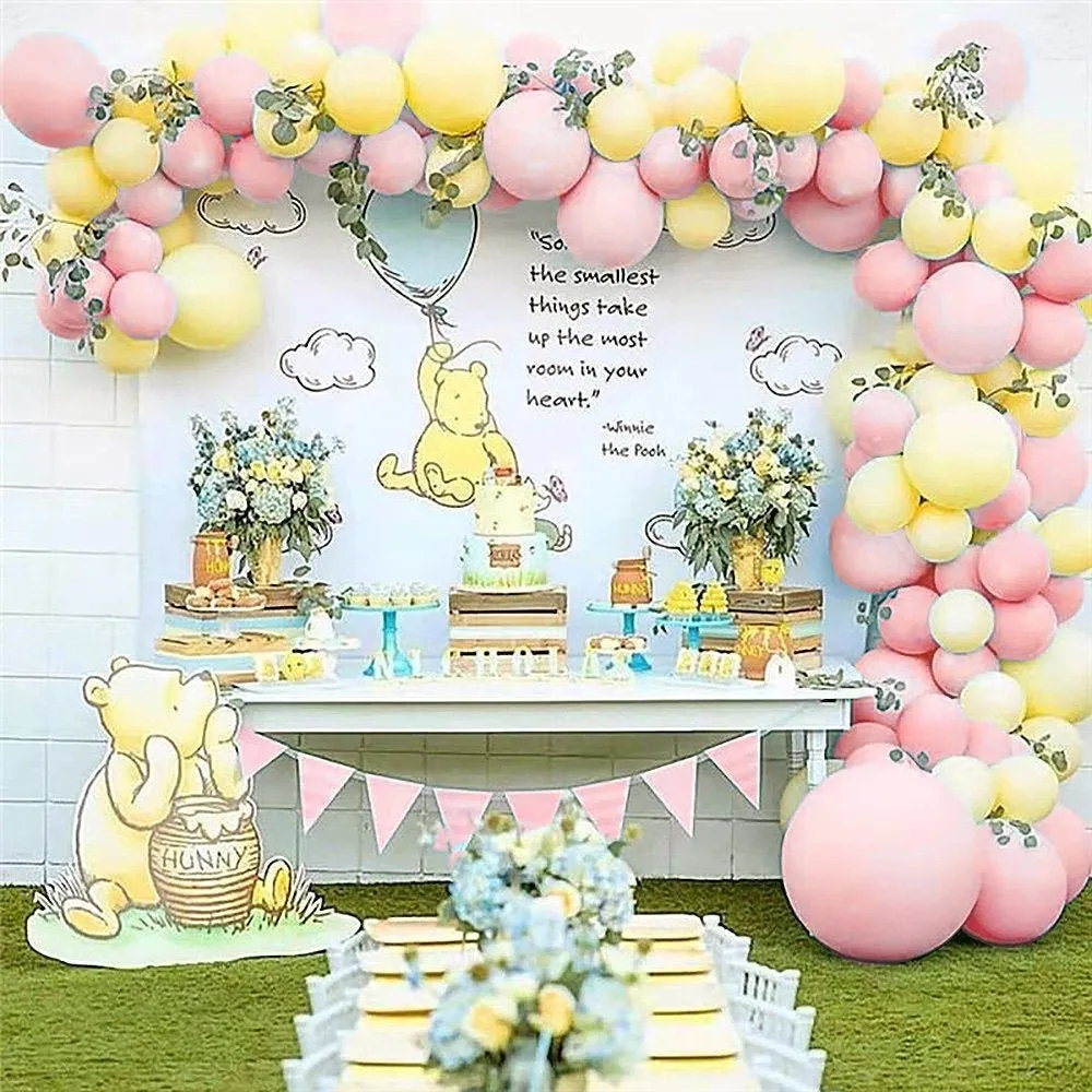 Pink Classic Pooh Balloon Arch - Balloon Garland Kit