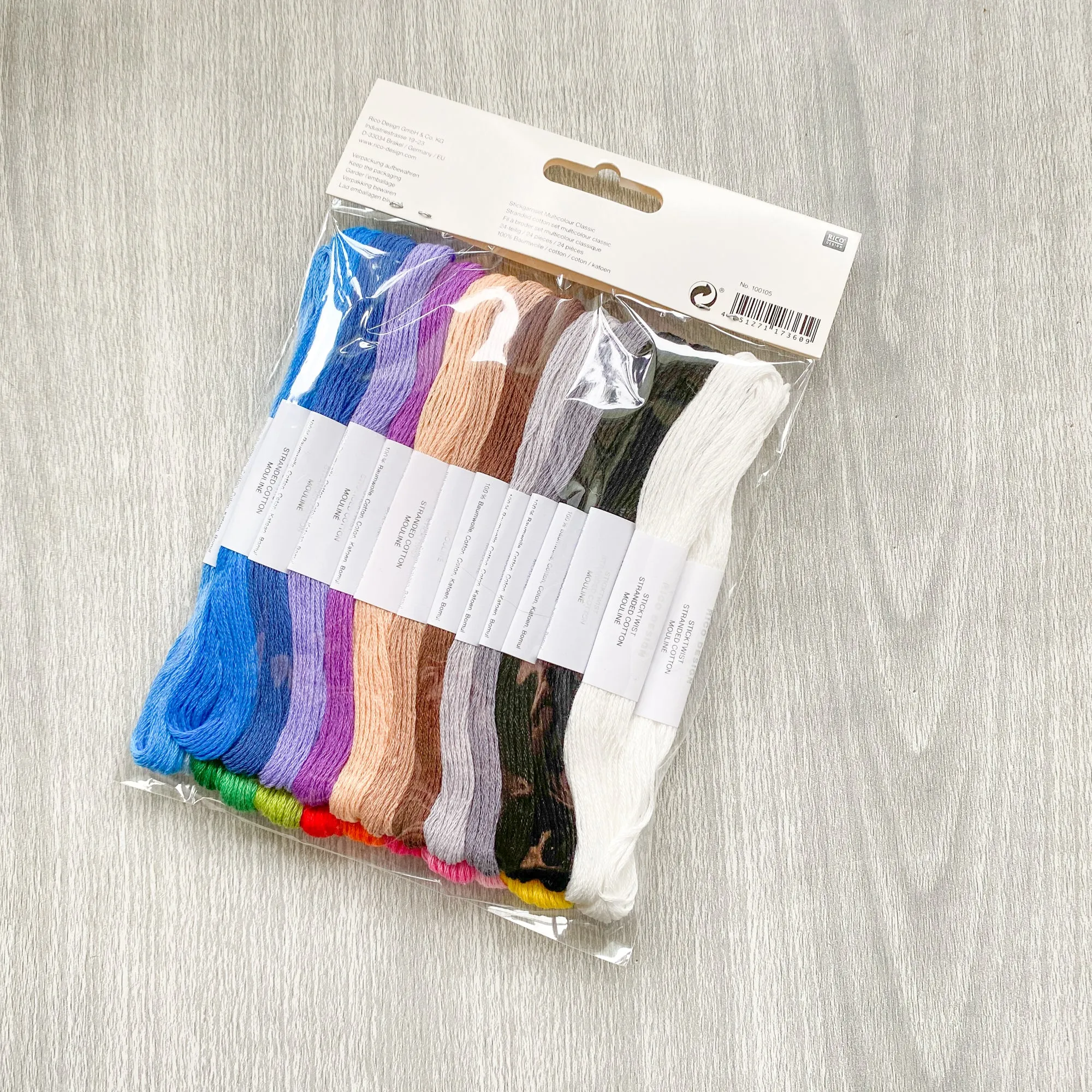 Rico Embroidery Thread Collections 24 Colours