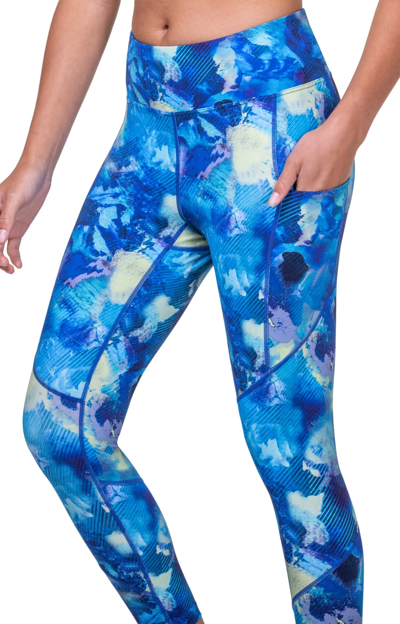 Ronhill Tech Womens 7/8 Running Tights - Blue