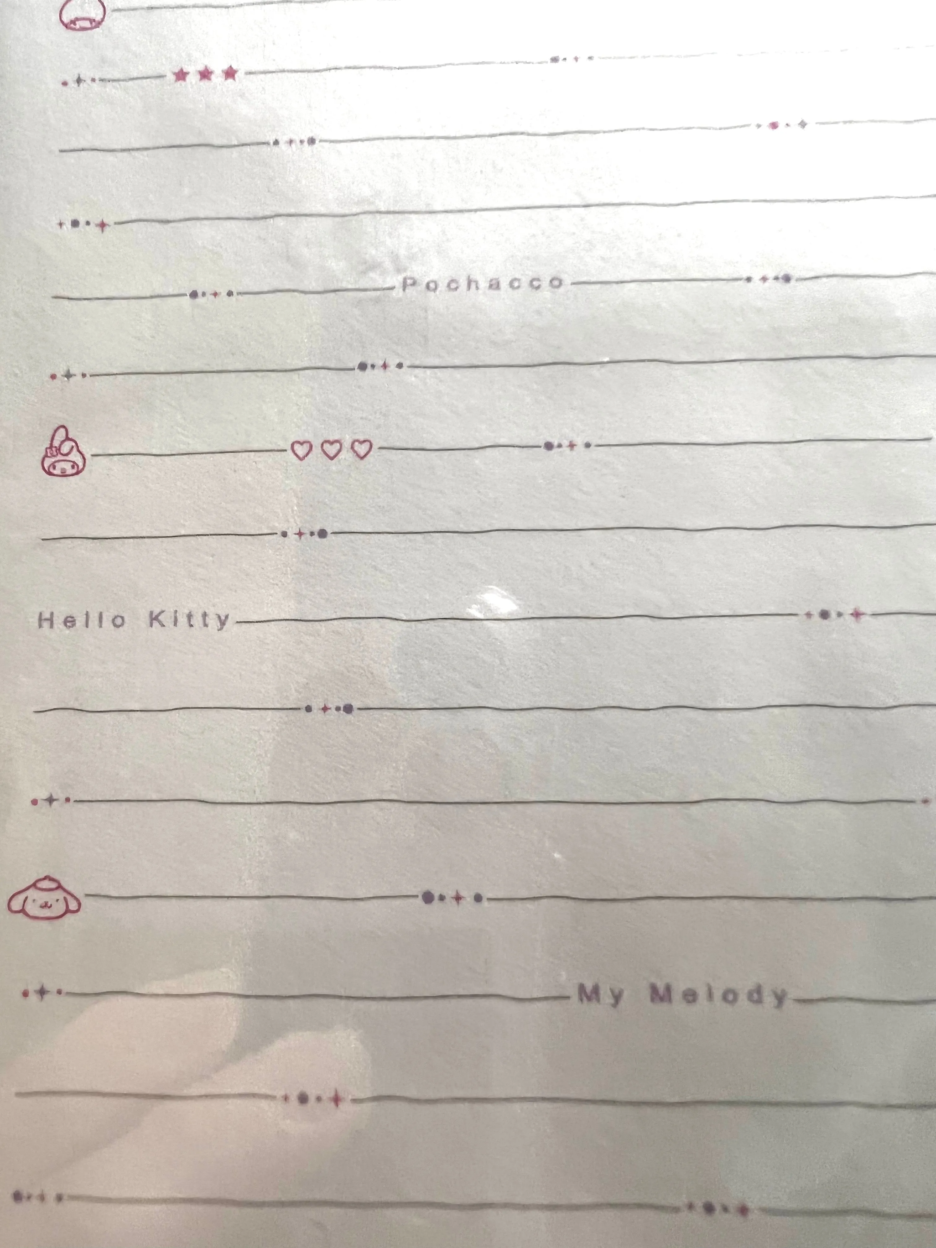 Sanrio Character Letter Set (Limited Edition McCain)