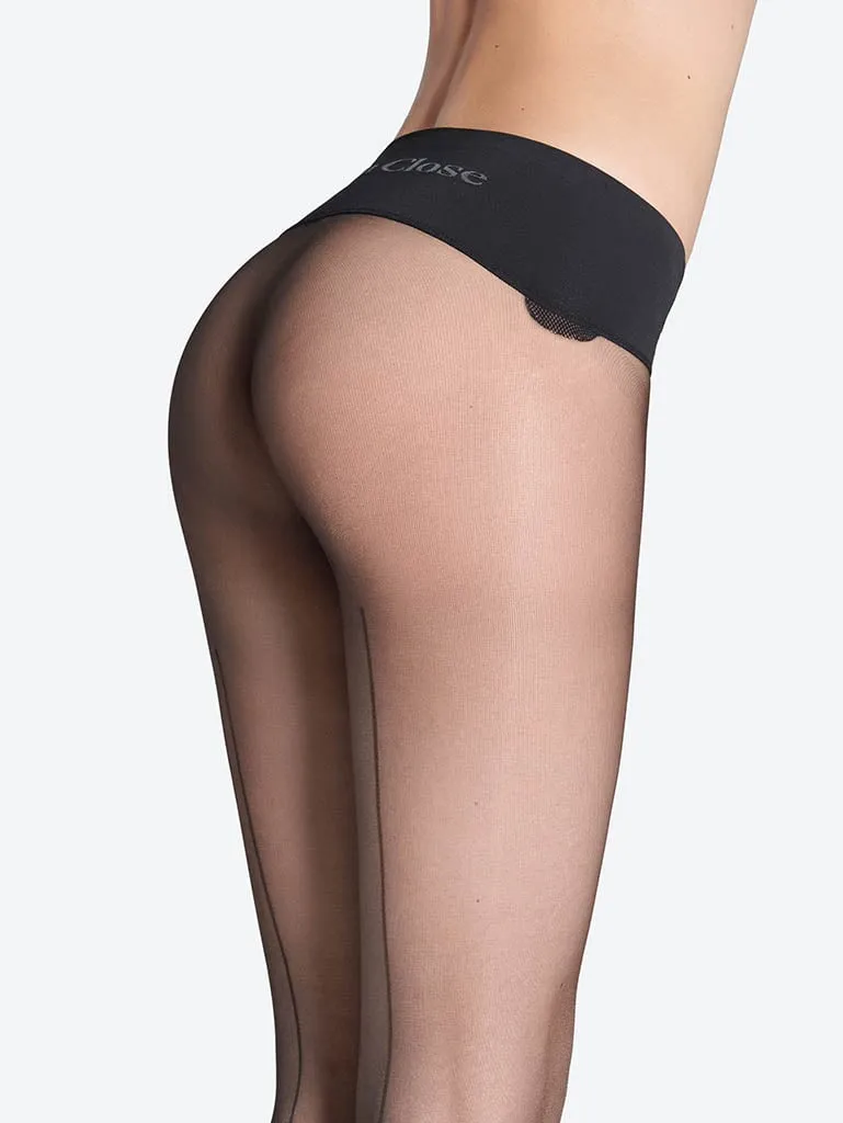 Signature back seam seamless tights