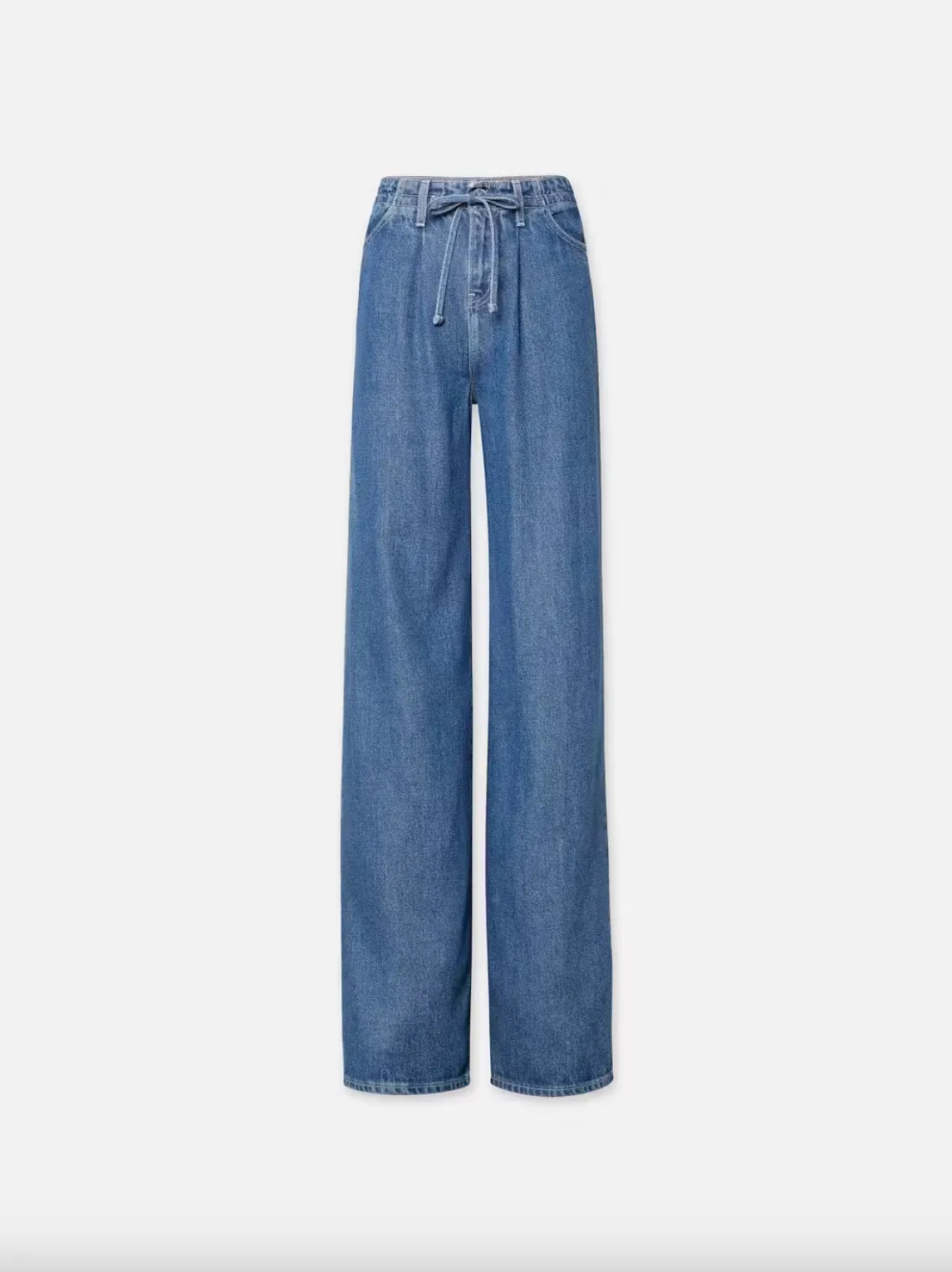 Super Drape Drawstring Wide Leg - Ghost