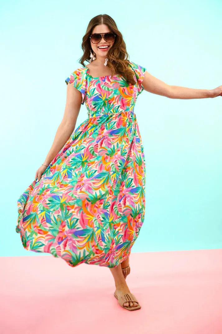 Take Me To Cabo Tropical Dress