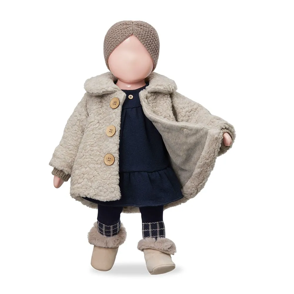 TETE check tights - navy