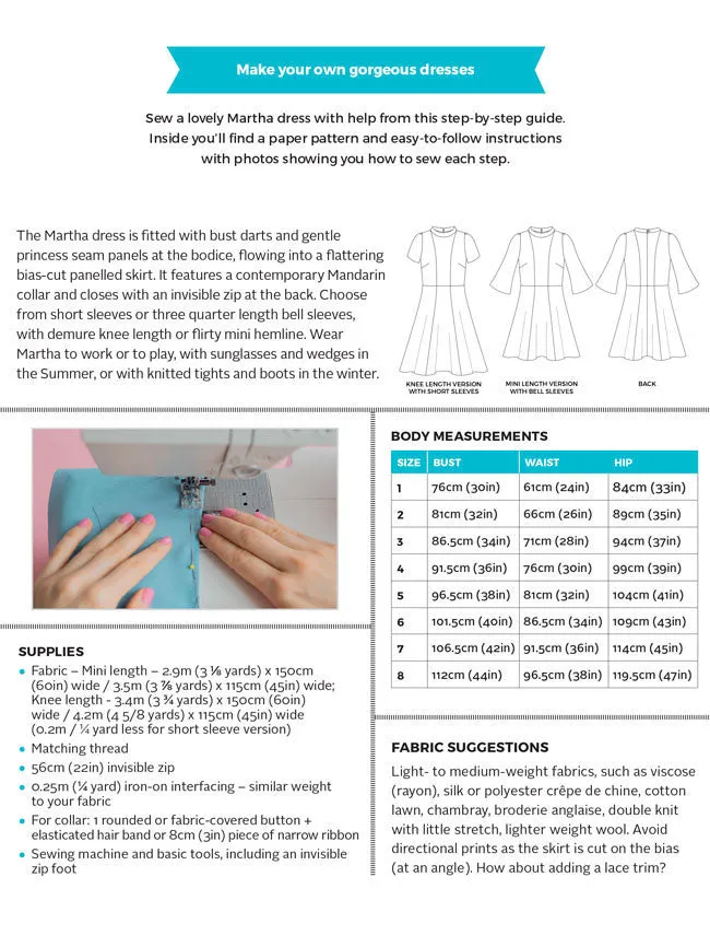 Tilly and The Buttons Martha Pattern - 1011