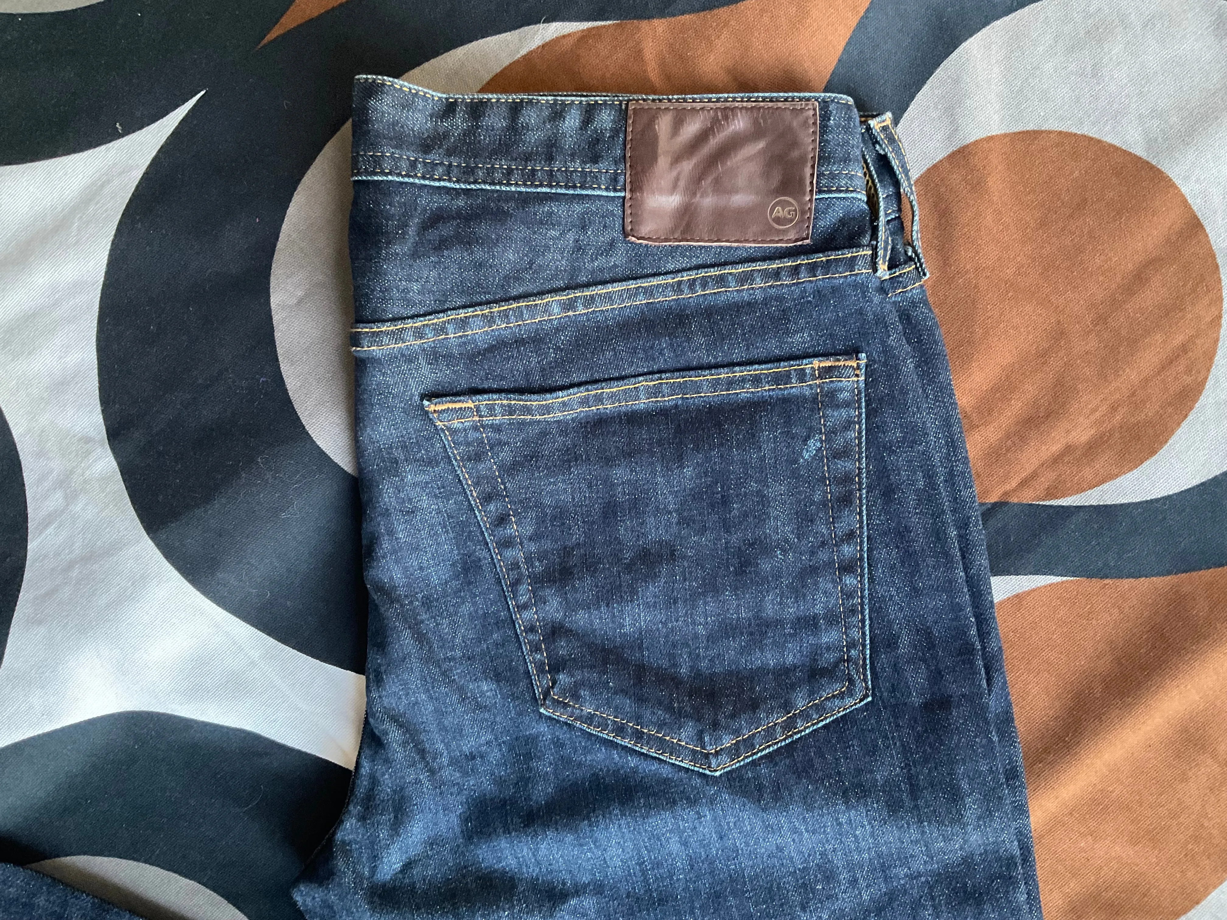 Vintage AG Adriano Goldschmied blue denim jeans, 35.5”