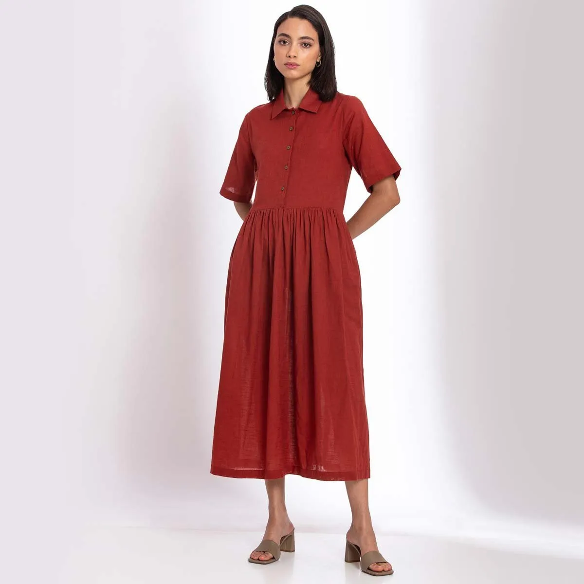 Warm Red Maxi dress