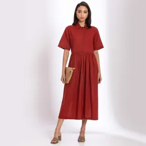 Warm Red Maxi dress