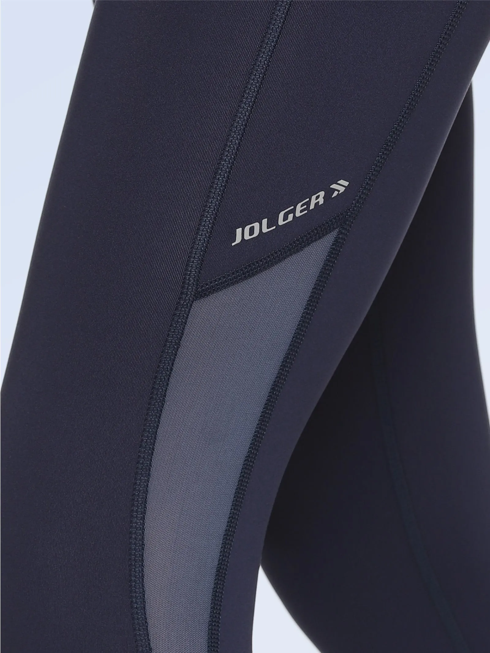 Women's Active Training Tights With Side Mesh Navy